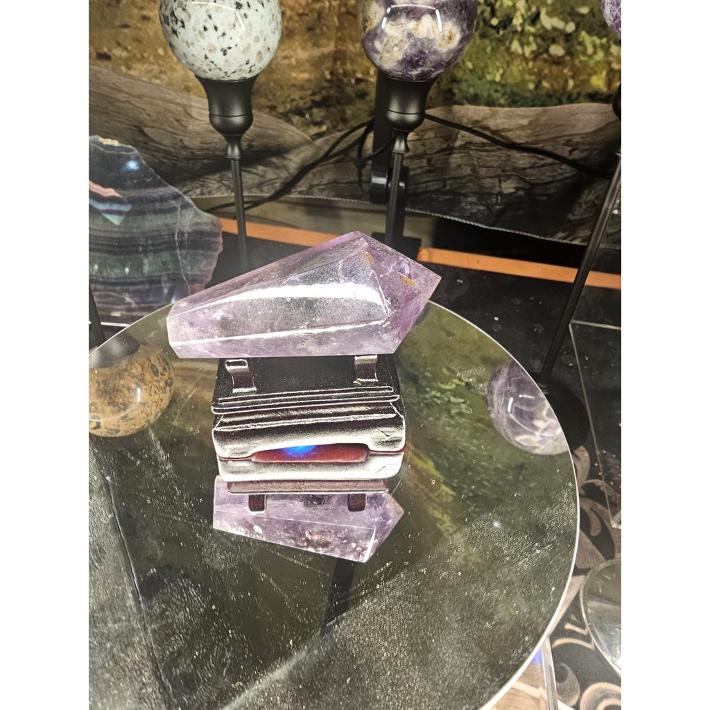 Amethyst point Japanese stand by CrystalCloud Company