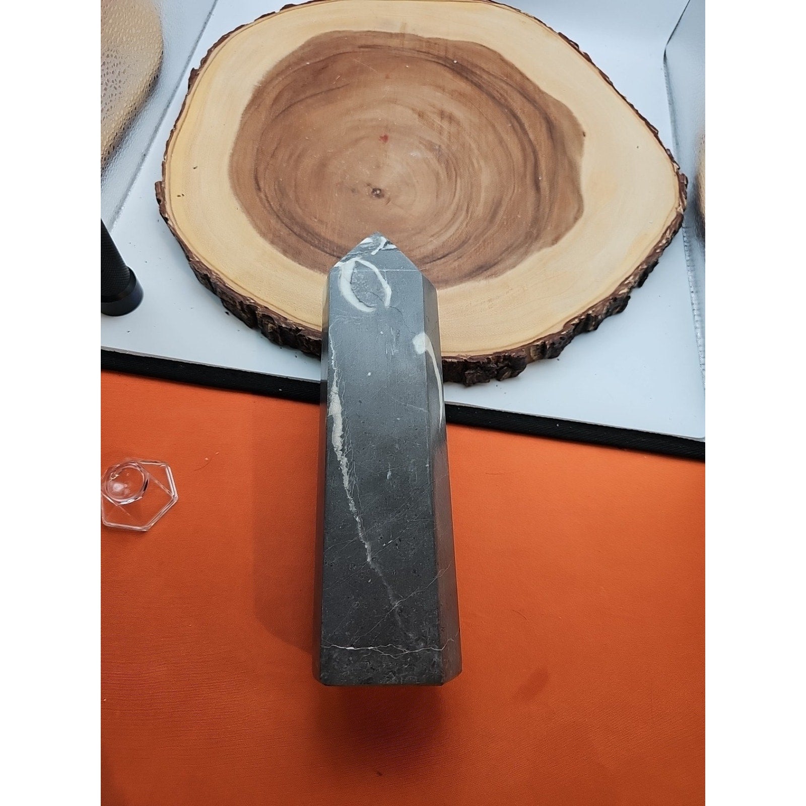 3.14lb 1000 Eye Jasper Quartz Tower 9in Tall Has Chip On Top by CrystalCloud Company