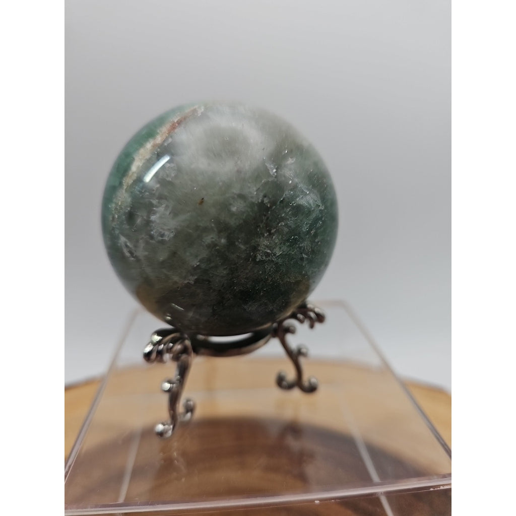Green Strawberry Quartz 62mm .73lb W/stand by CrystalCloud Company