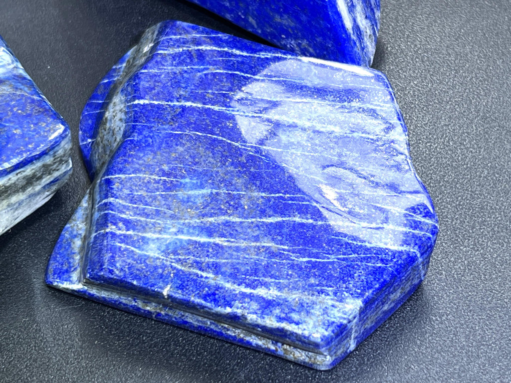 Large Blue Lapis Lazuli Freeform Polished Slab Boulders Carvings Wholesale by Amazing Crystals