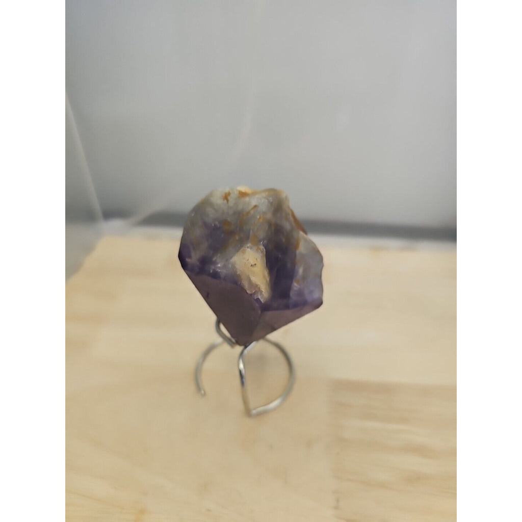 Natural Amethyst Backbone Scepter Crystal with LED — 294g Mineral Specimen | CrystalCloud Company by CrystalCloud Company