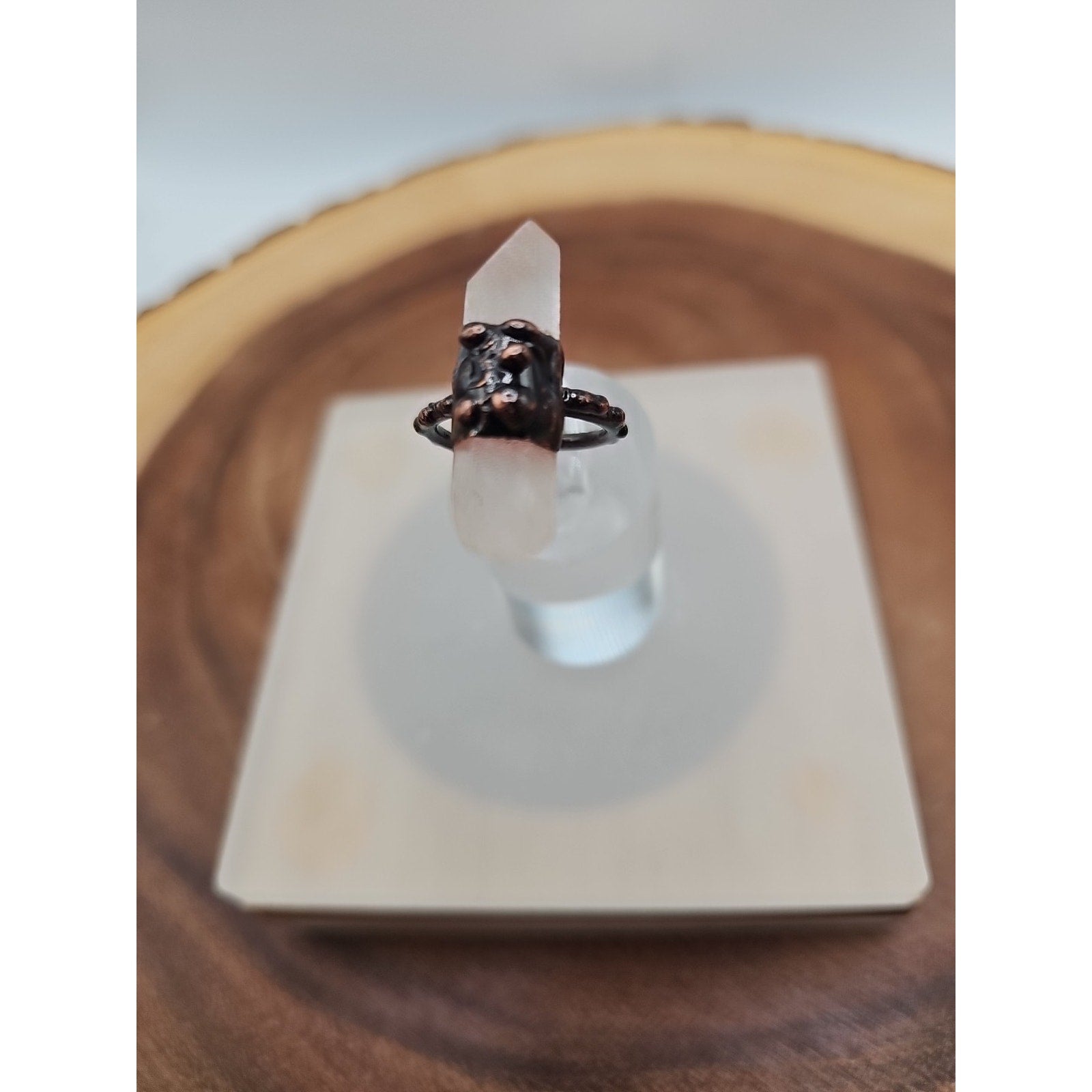 Adjustable Quartz Crystal Ring by CrystalCloud Company