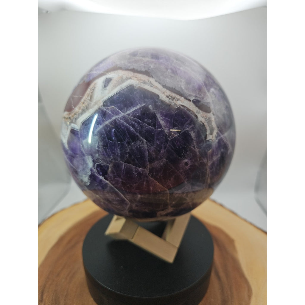 11.78lbs Natural Dream Amethyst Quartz Crystal Sphere Ball by CrystalCloud Company