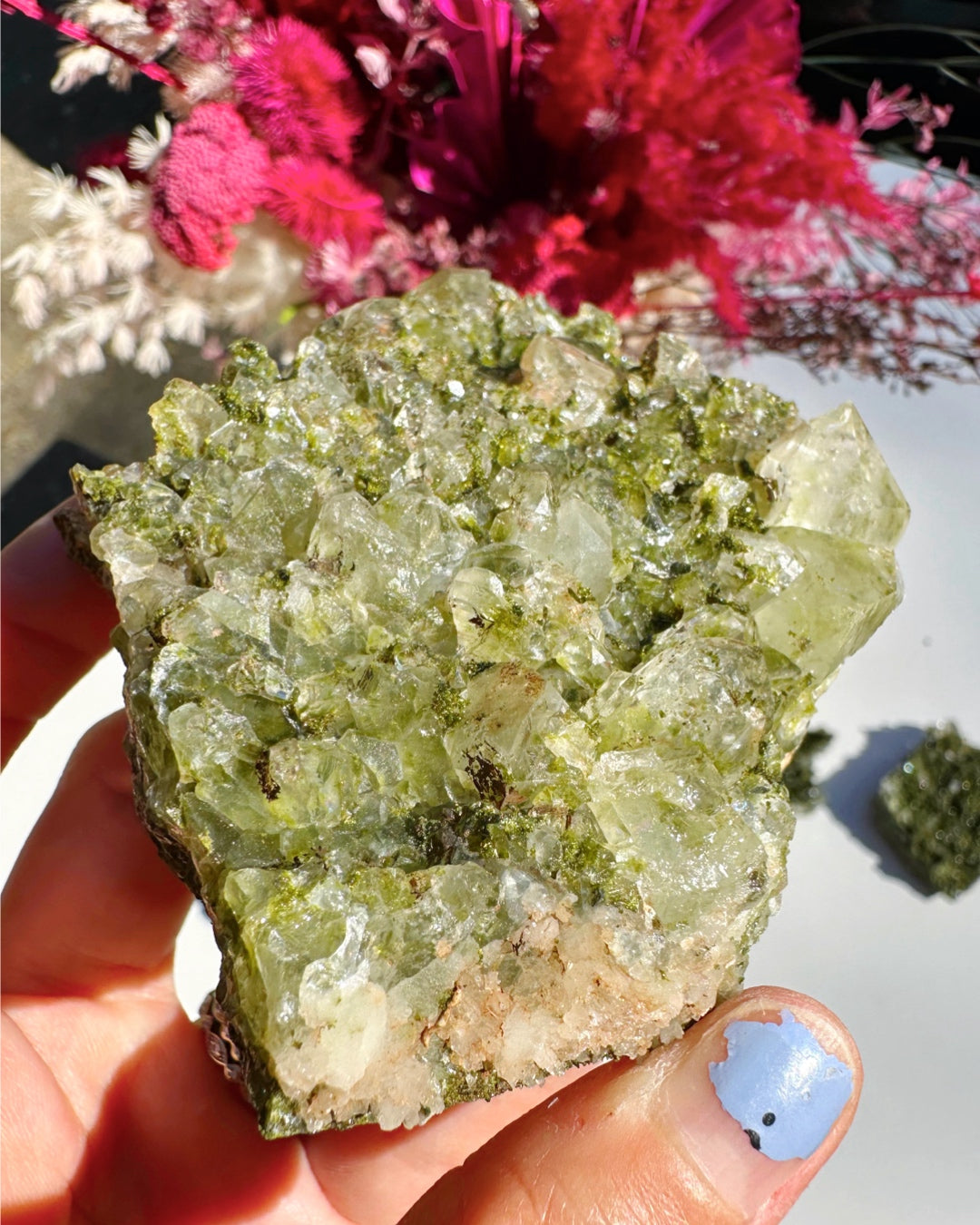 Epidote Quartz Cluster by Baltic Mermaid