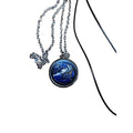 Lapis Lazuli Crystal Pendant Necklace — Oval Stone with Round Accent | CrystalCloud Company by CrystalCloud Company