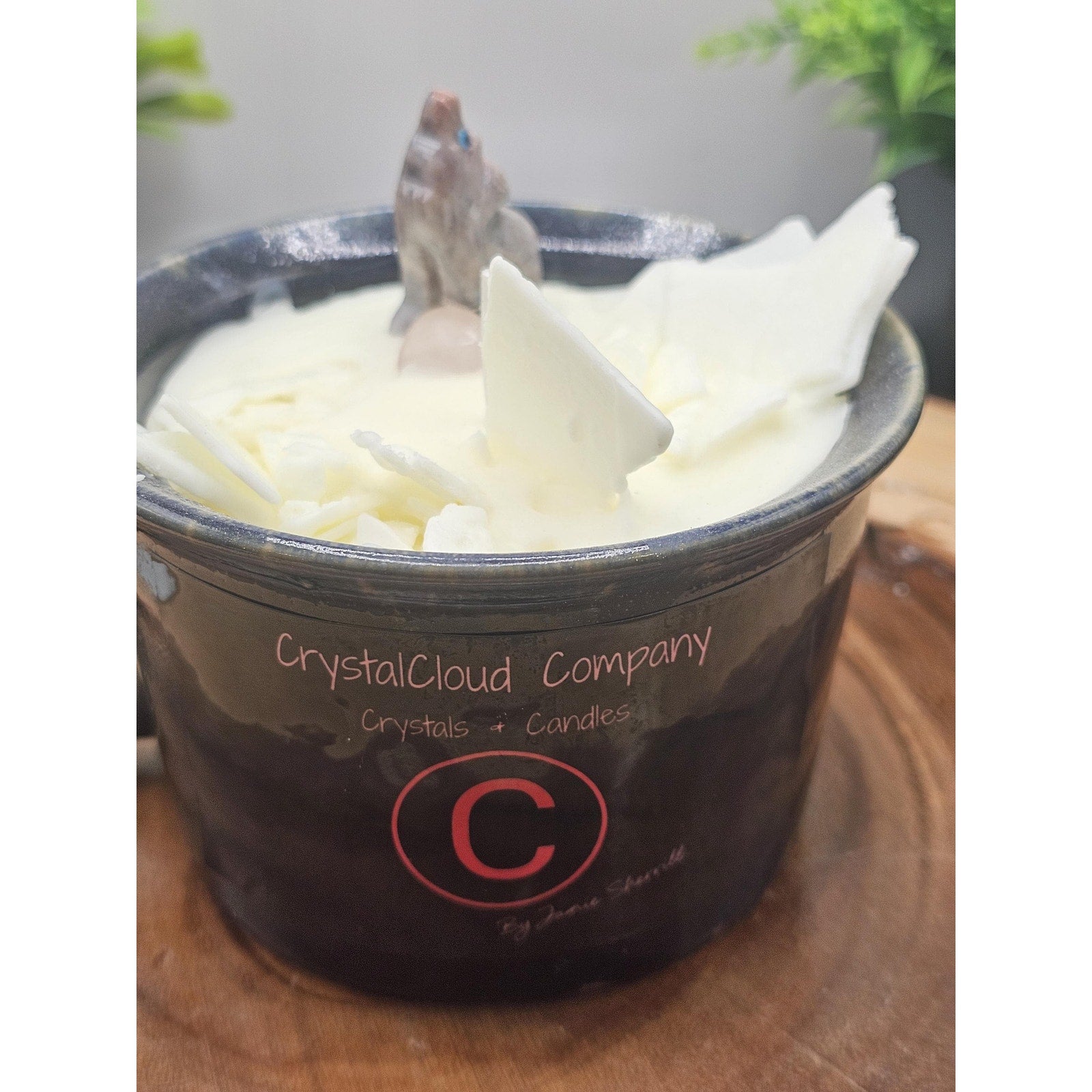 Large candle mug by CrystalCloud Company