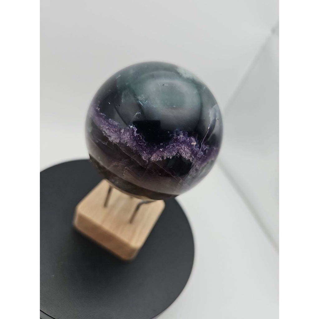 1.5LB Natural Colorful Fluorite Ball Quartz Crystal Energy Sphere crystal by CrystalCloud Company