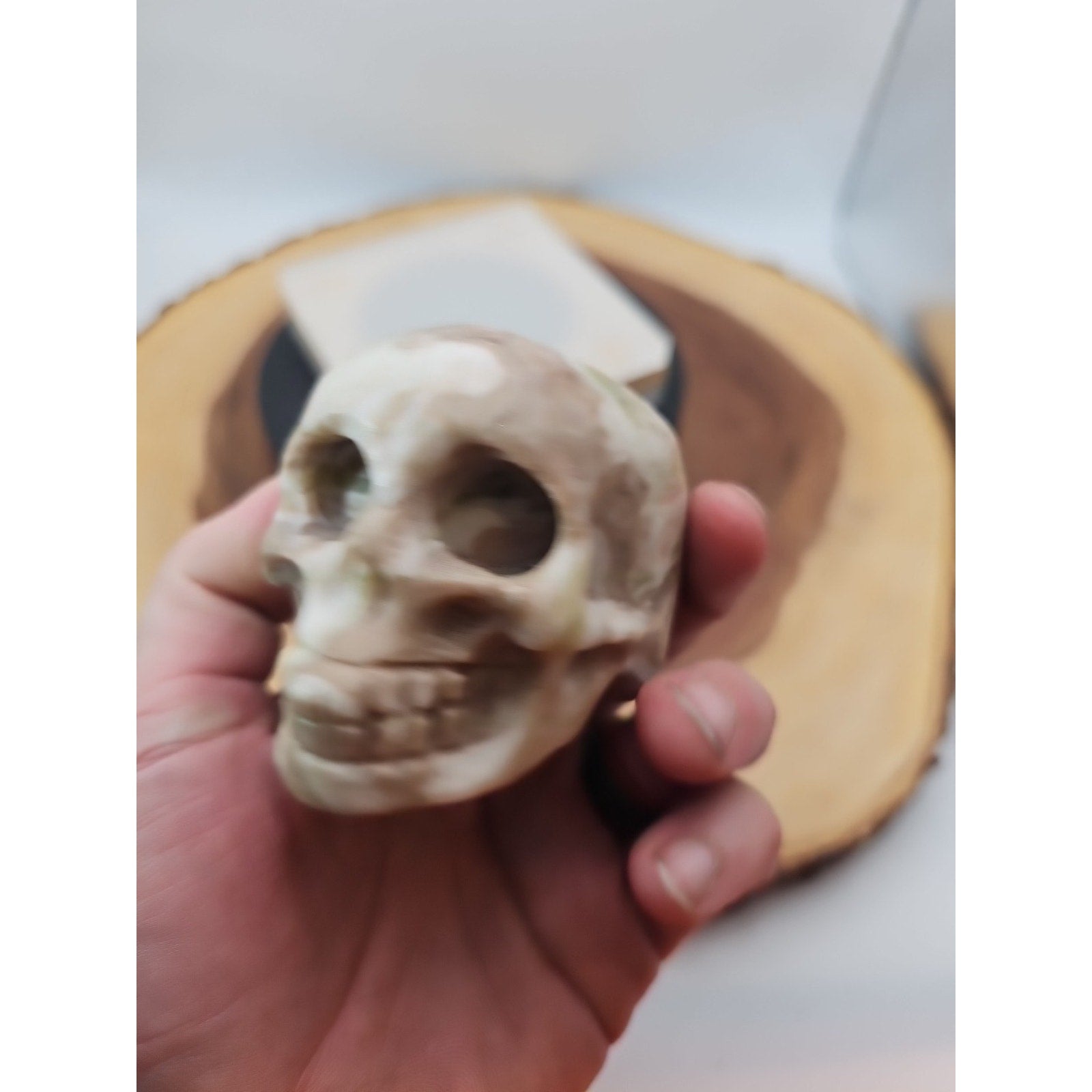 .89lb Natural Jasper Calcite Skulls Crystal Carving Mixed Stones Healing by CrystalCloud Company