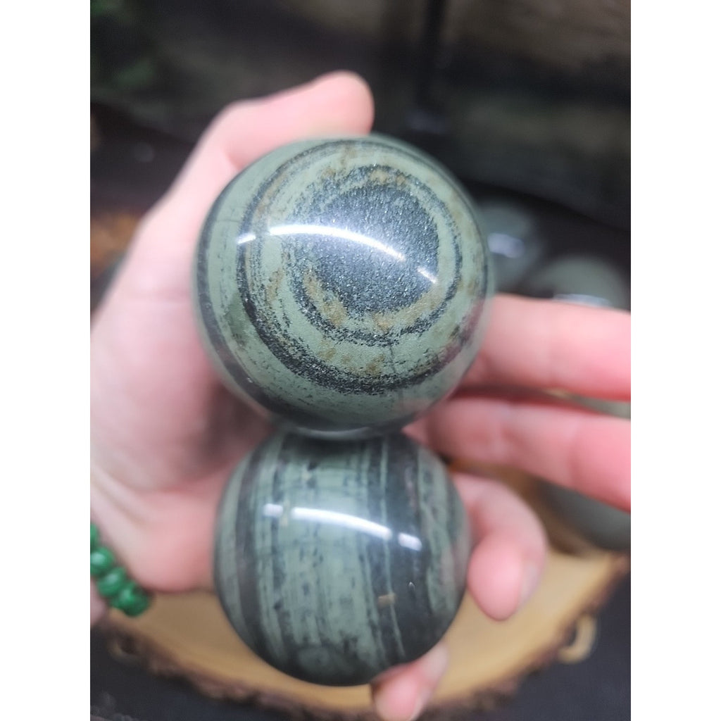 1Pc Natural Medicine King Stone Jasper Crystal Sphere 60mm by CrystalCloud Company