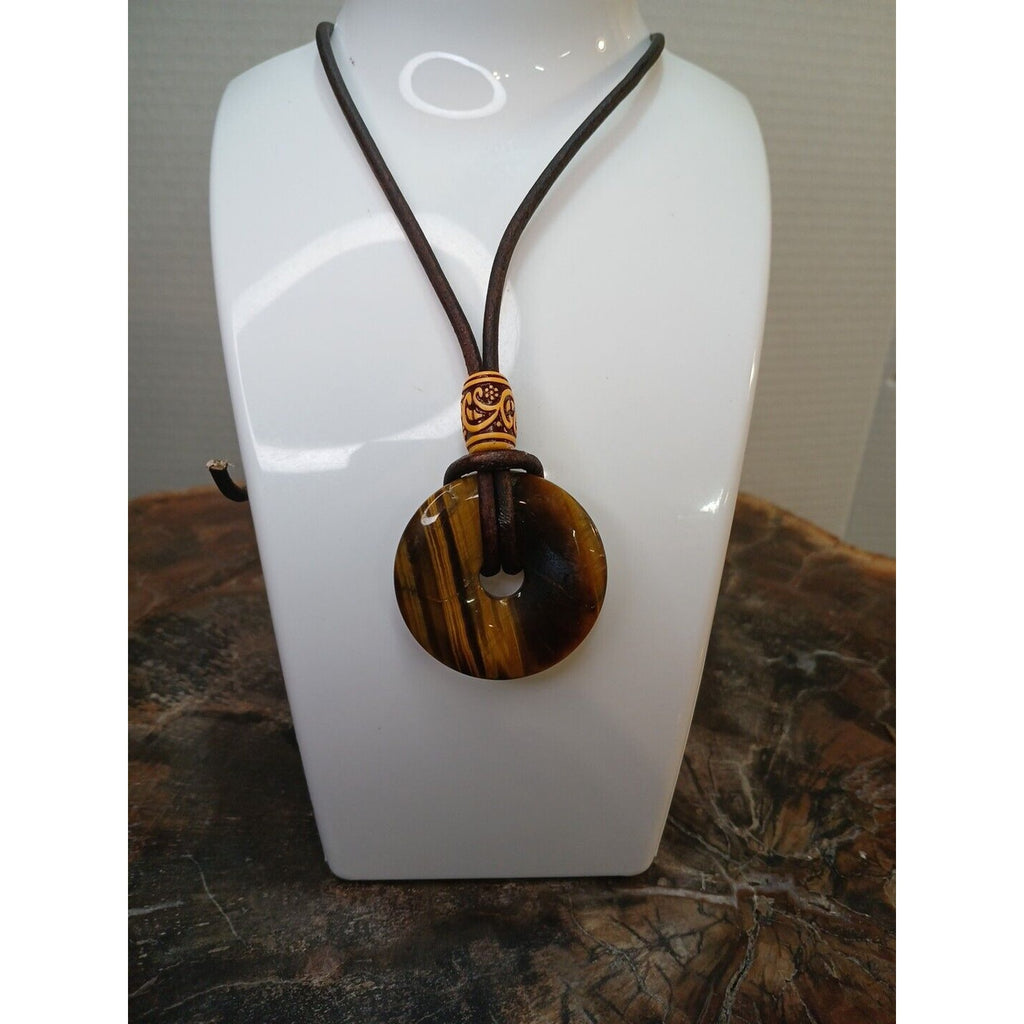 Tiger Eye Necklace Handmade by CrystalCloudCompany