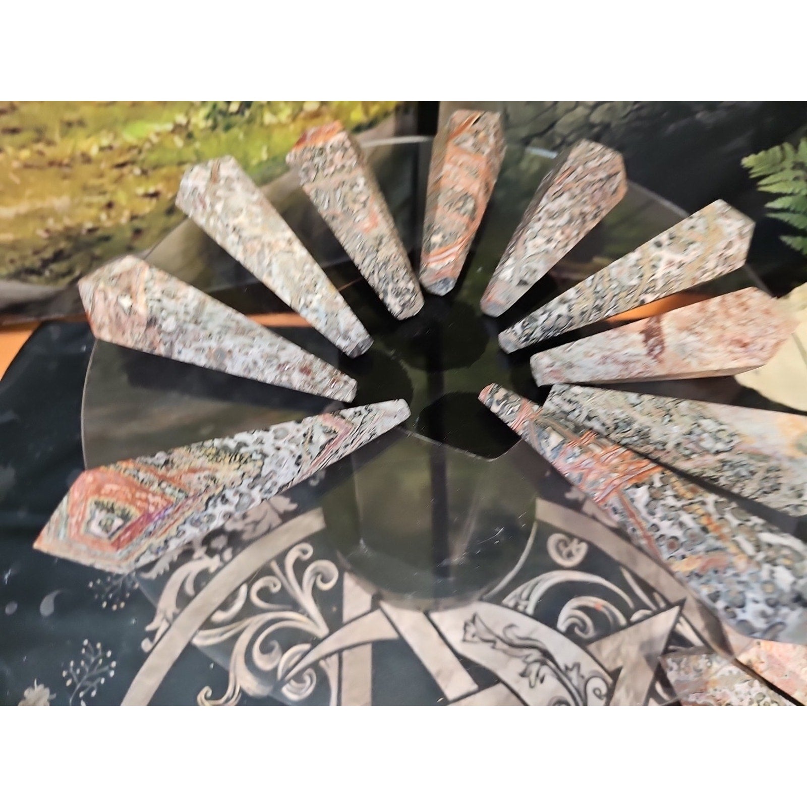 Natural Leopard Skin Jasper Crystal Scepter .30+ Avg 1 Each by CrystalCloud Company