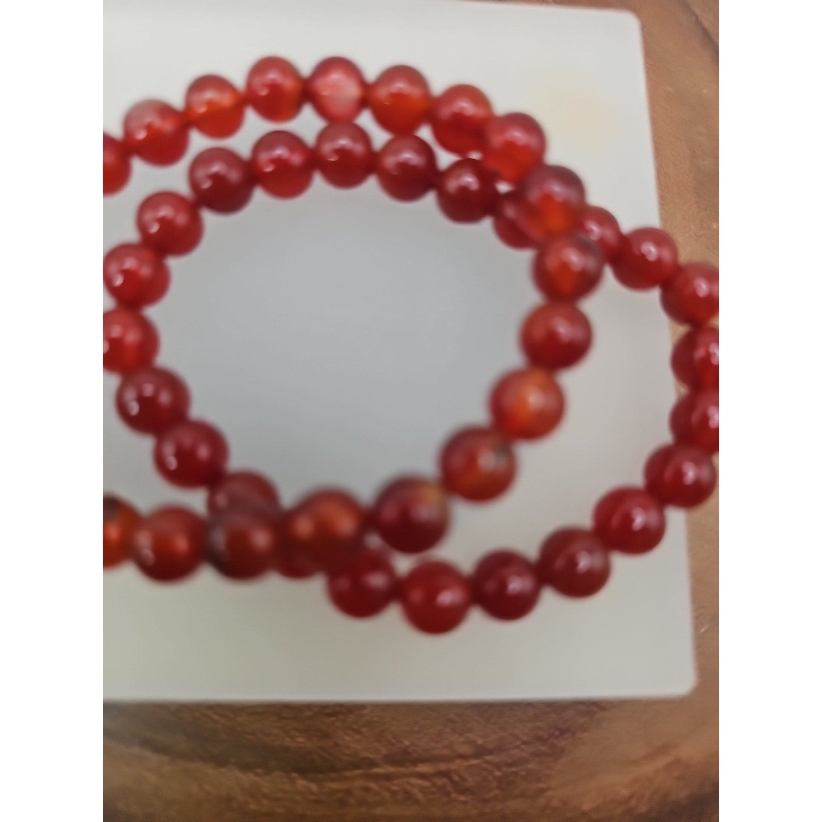 1 Carnelian Crystal Bracelet 8mm by CrystalCloud Company