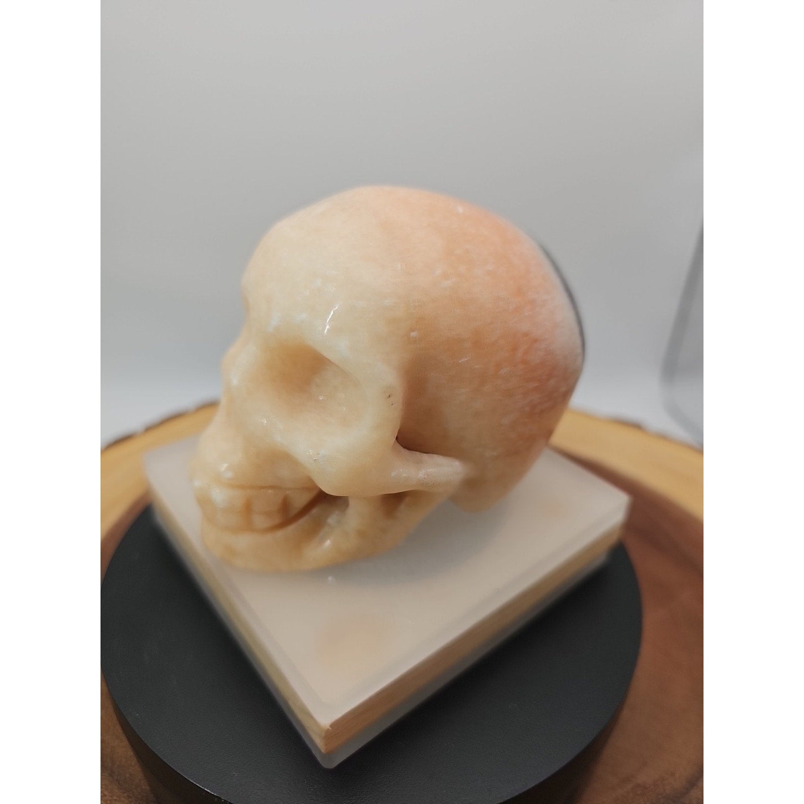 1.56 Natural sunstone Skull Crystal Carving Mixed Stones Healing by CrystalCloud Company