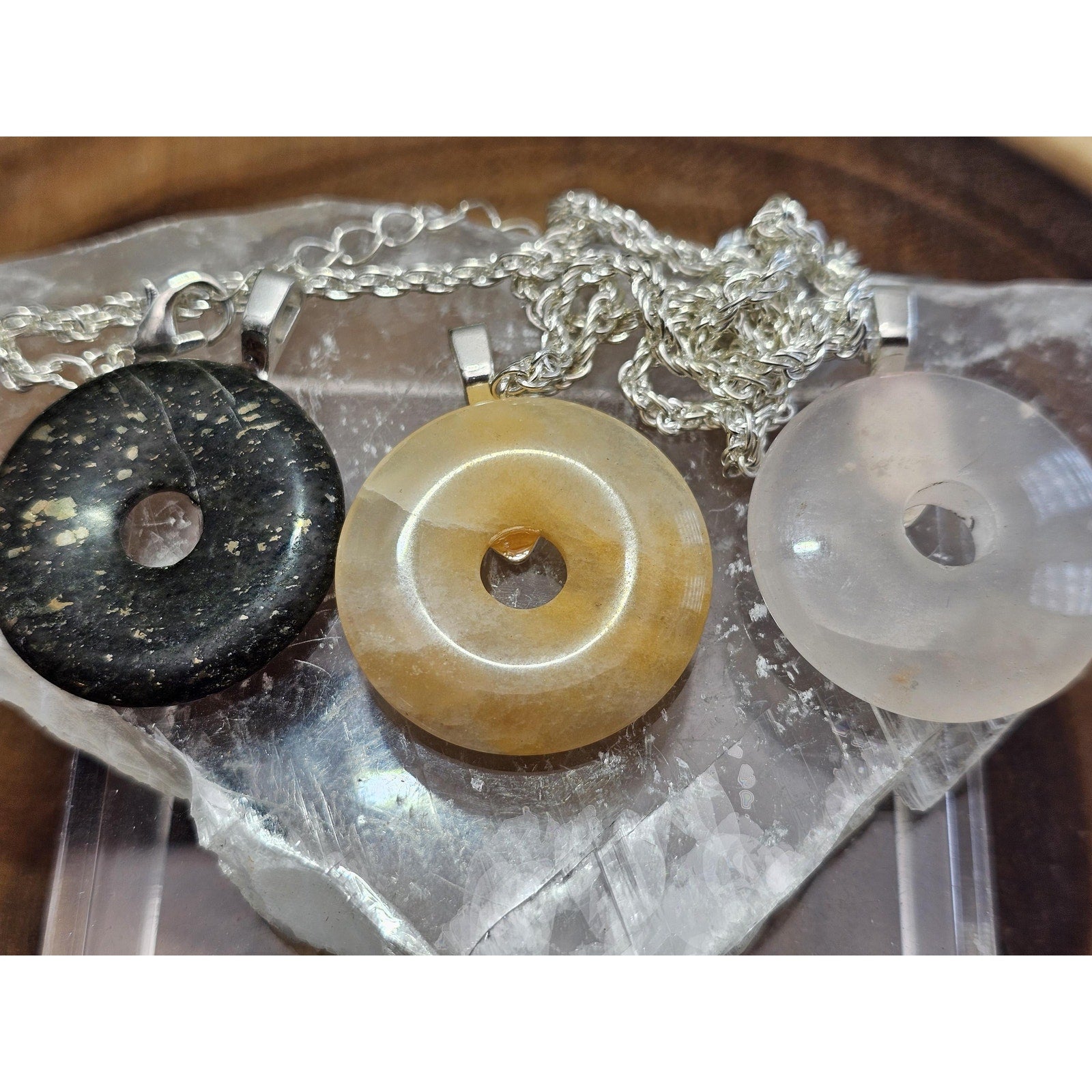 3 Ocean Jasper Pendants 1 set by CrystalCloud Company