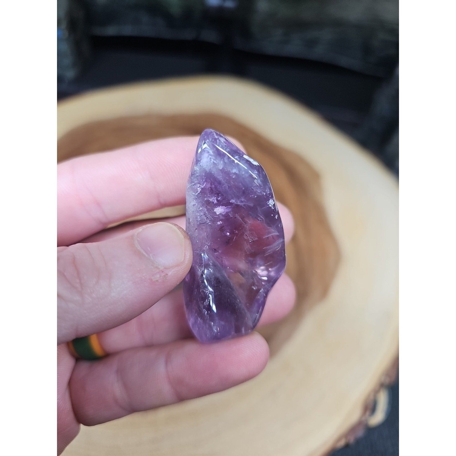 11Pcs Raw Natural Purple Amethyst Quartz Crystal Tumbled Healing Brazil .48lbs by CrystalCloud Company