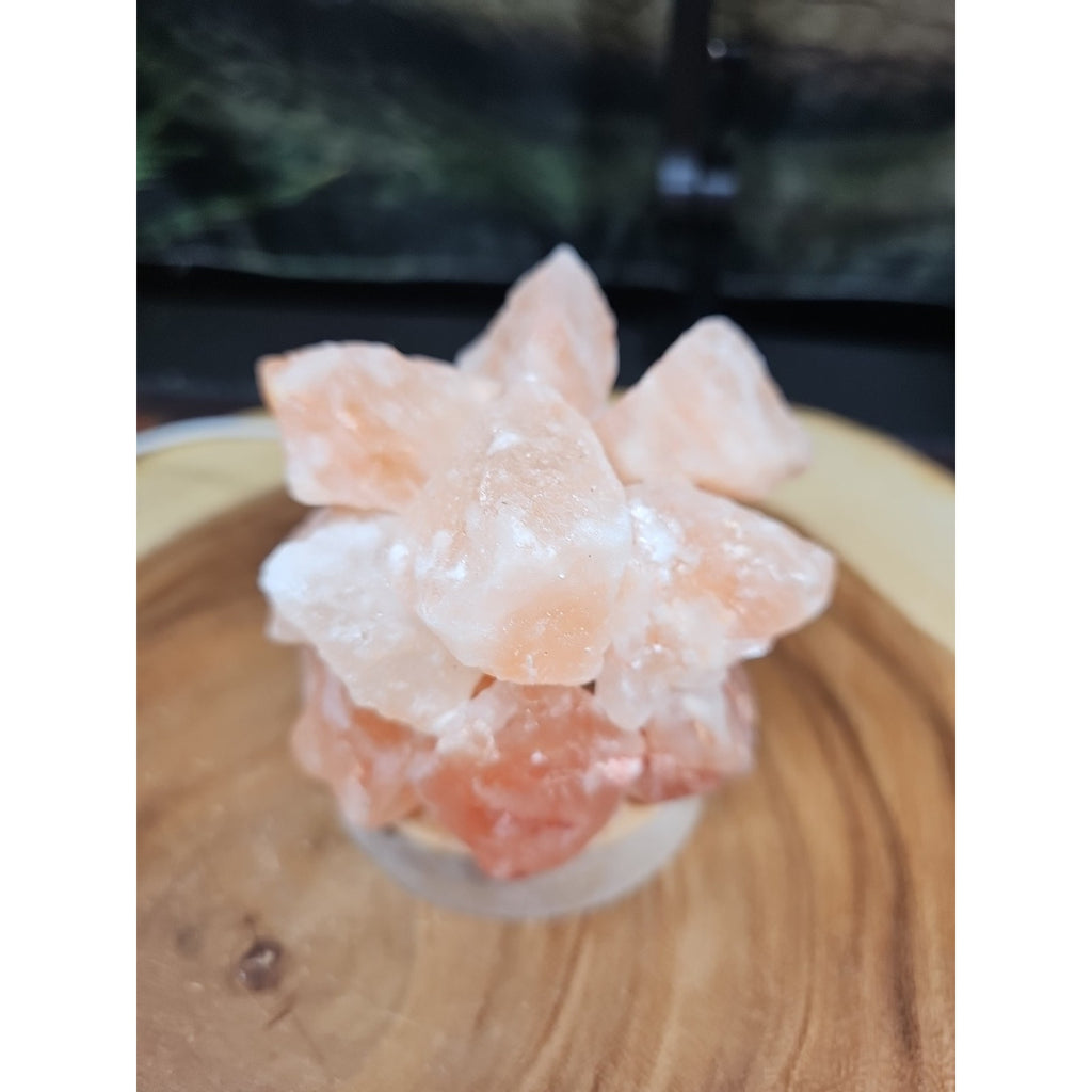 Himalayan sea salt lamp Handmade by CrystalCloud Company