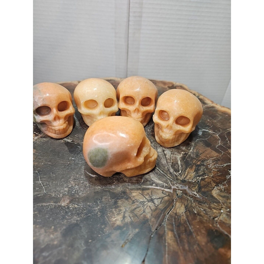 Natural Sunstone Quartz Crystal Skull Carving — Brazil | CrystalCloud Company by CrystalCloud Company