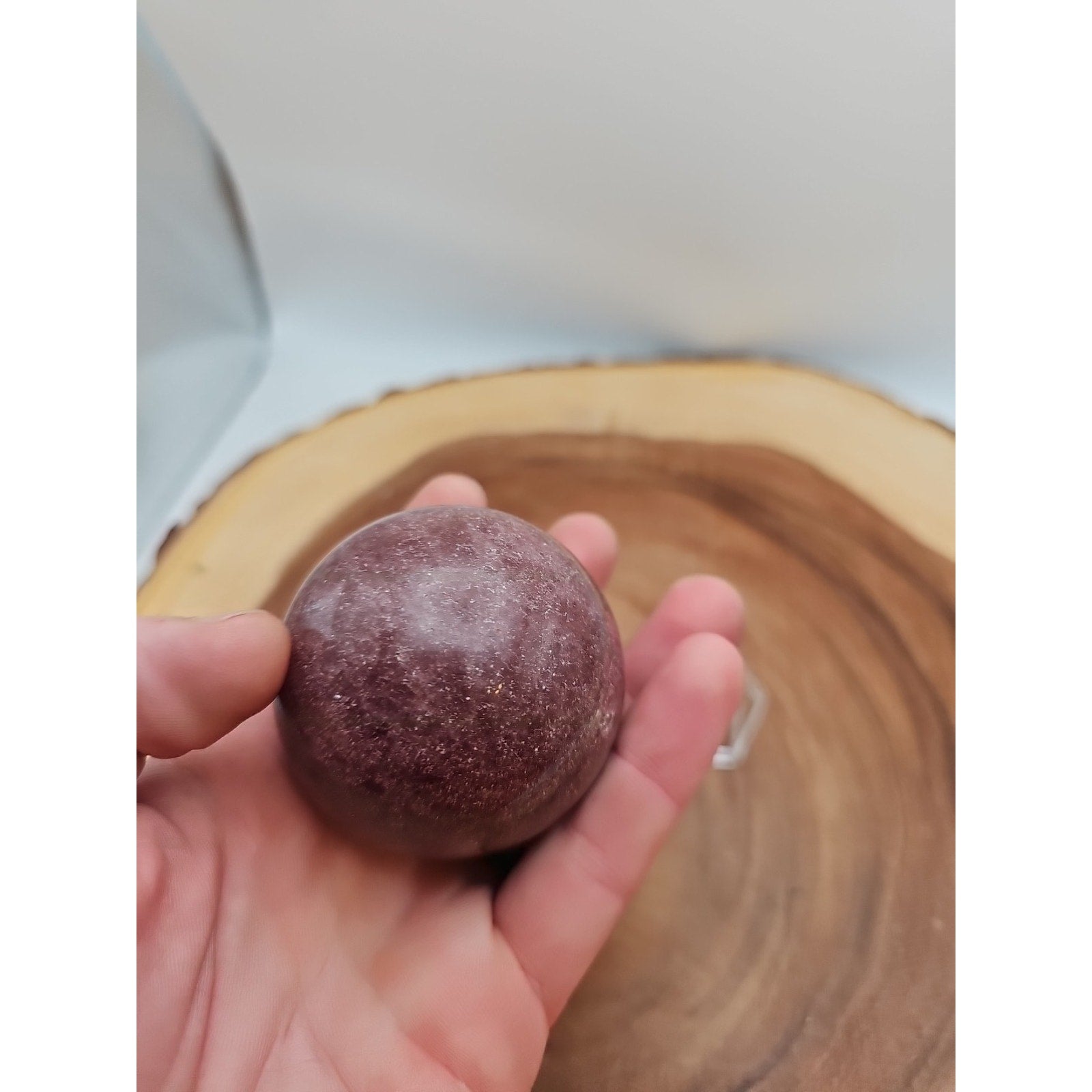 Strawberry Quartz Crystal Sphere 260g 55mm by CrystalCloud Company