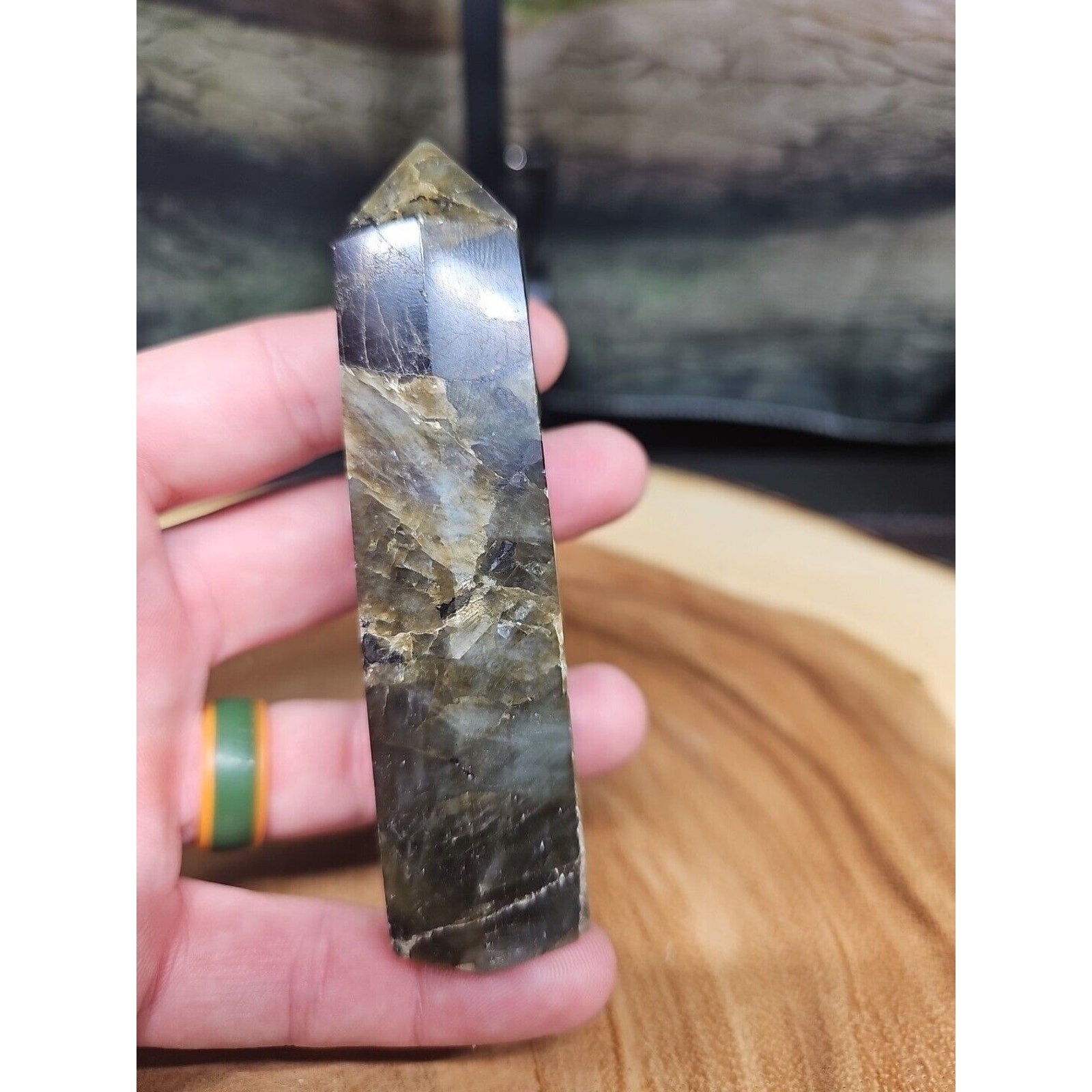 Labradorite Tower 4in 143gr by CrystalCloud Company