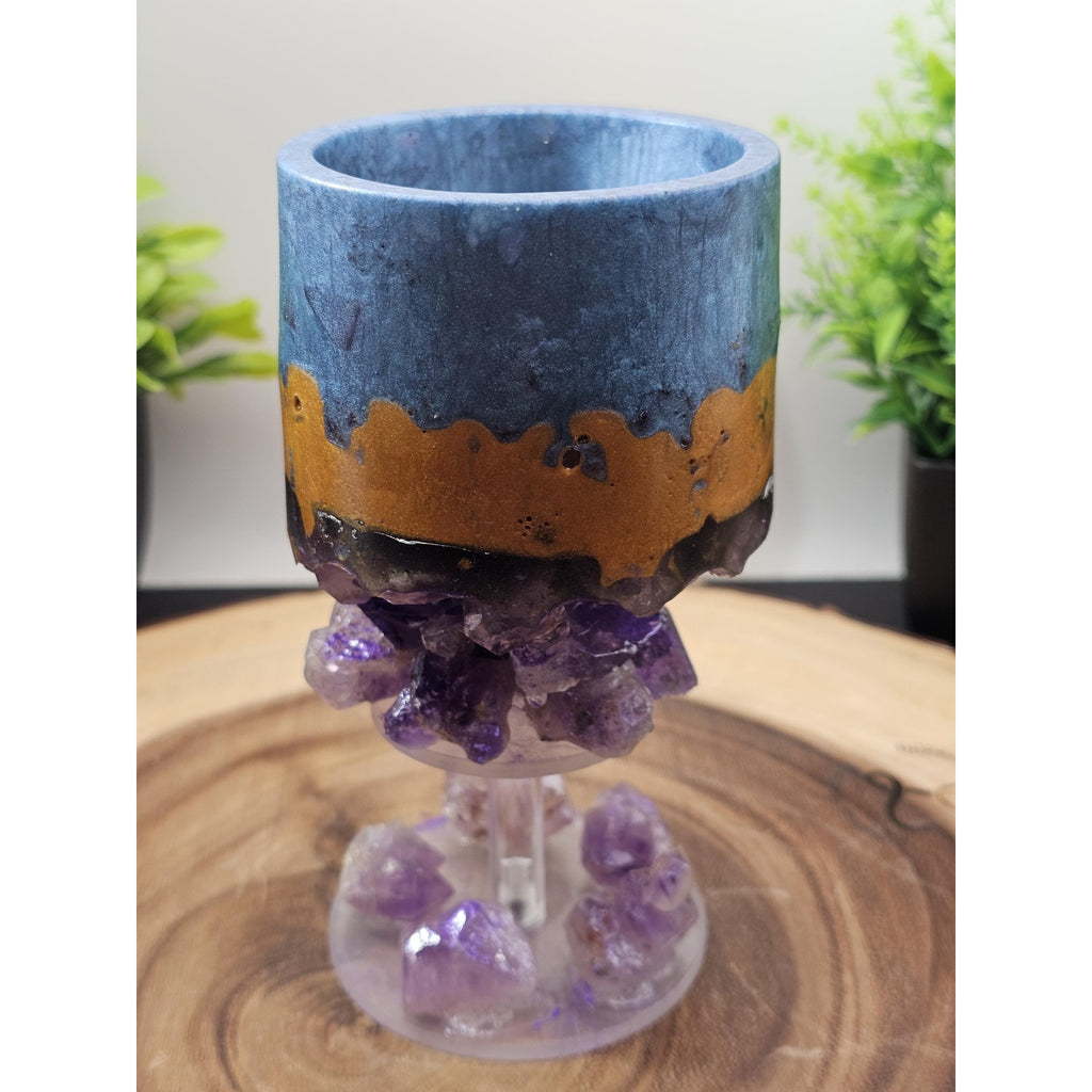 Jewelry Cup made of resin and amethyst from Brazil by CrystalCloud Company