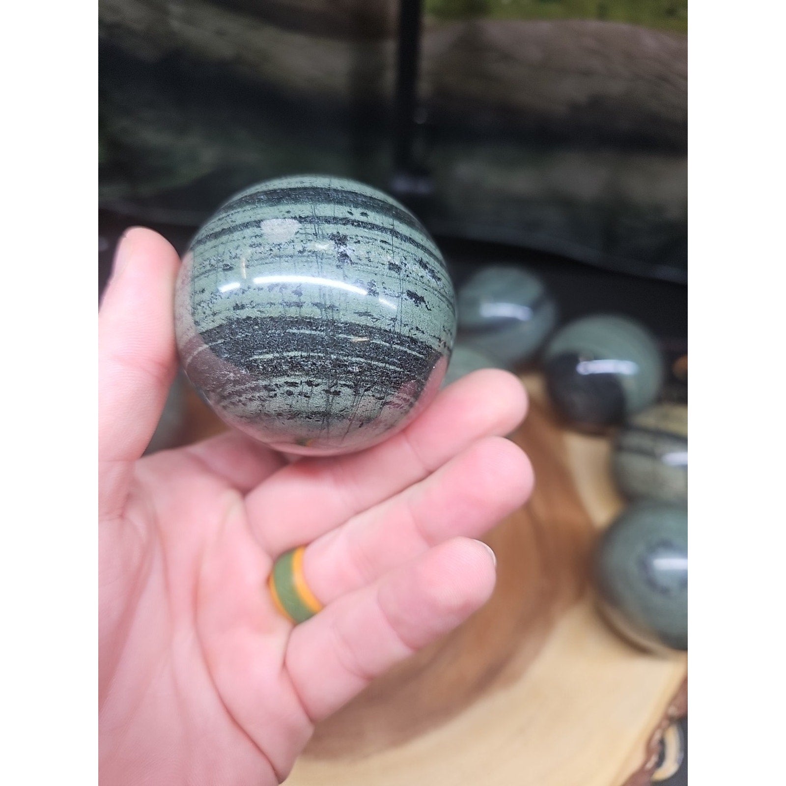 1Pc Natural Medicine King Stone Jasper Crystal Sphere 60mm by CrystalCloud Company