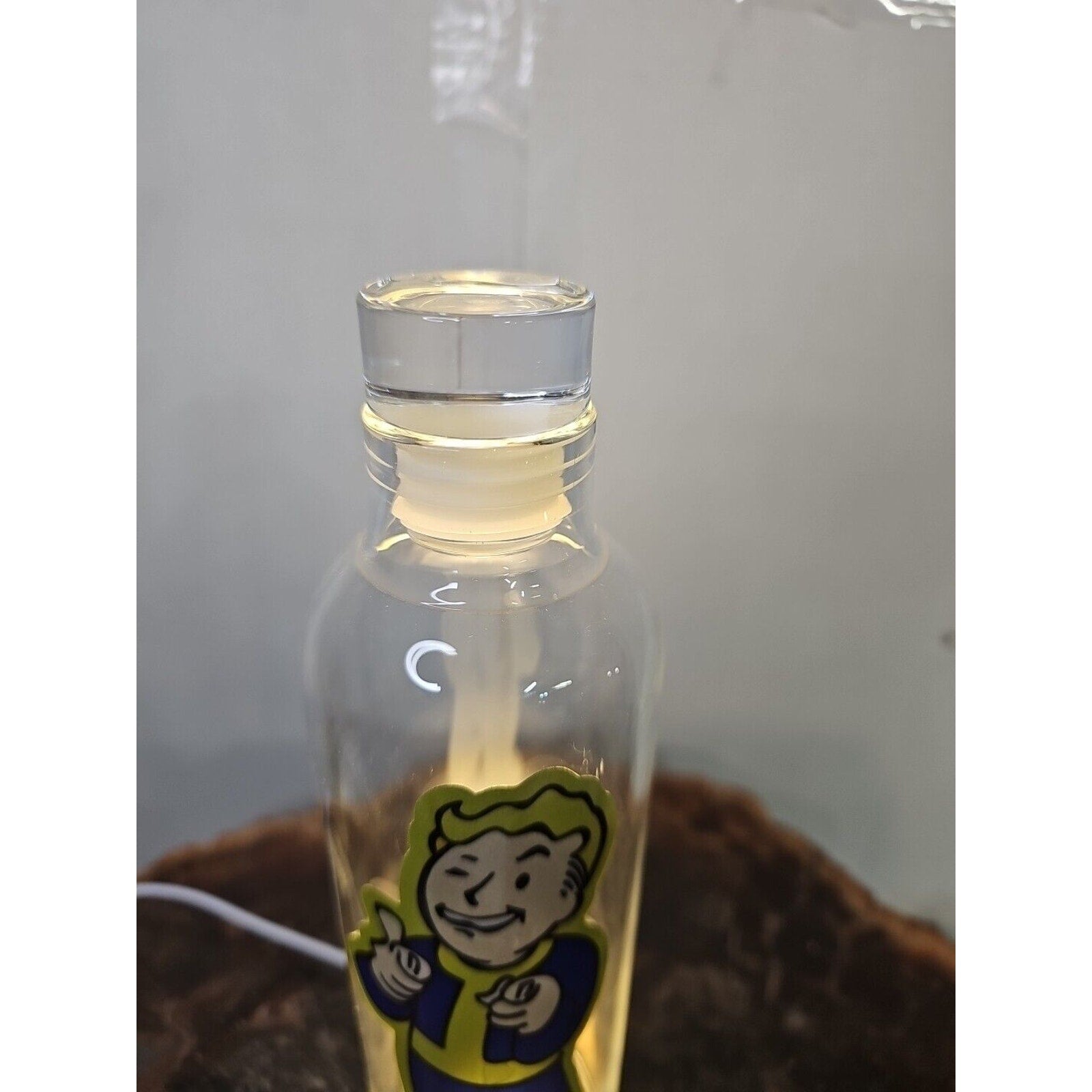 18oz Leak Proof Borosilicate glass bottle with caps BPA Free W/Fallout Boy Logo by CrystalCloud Company