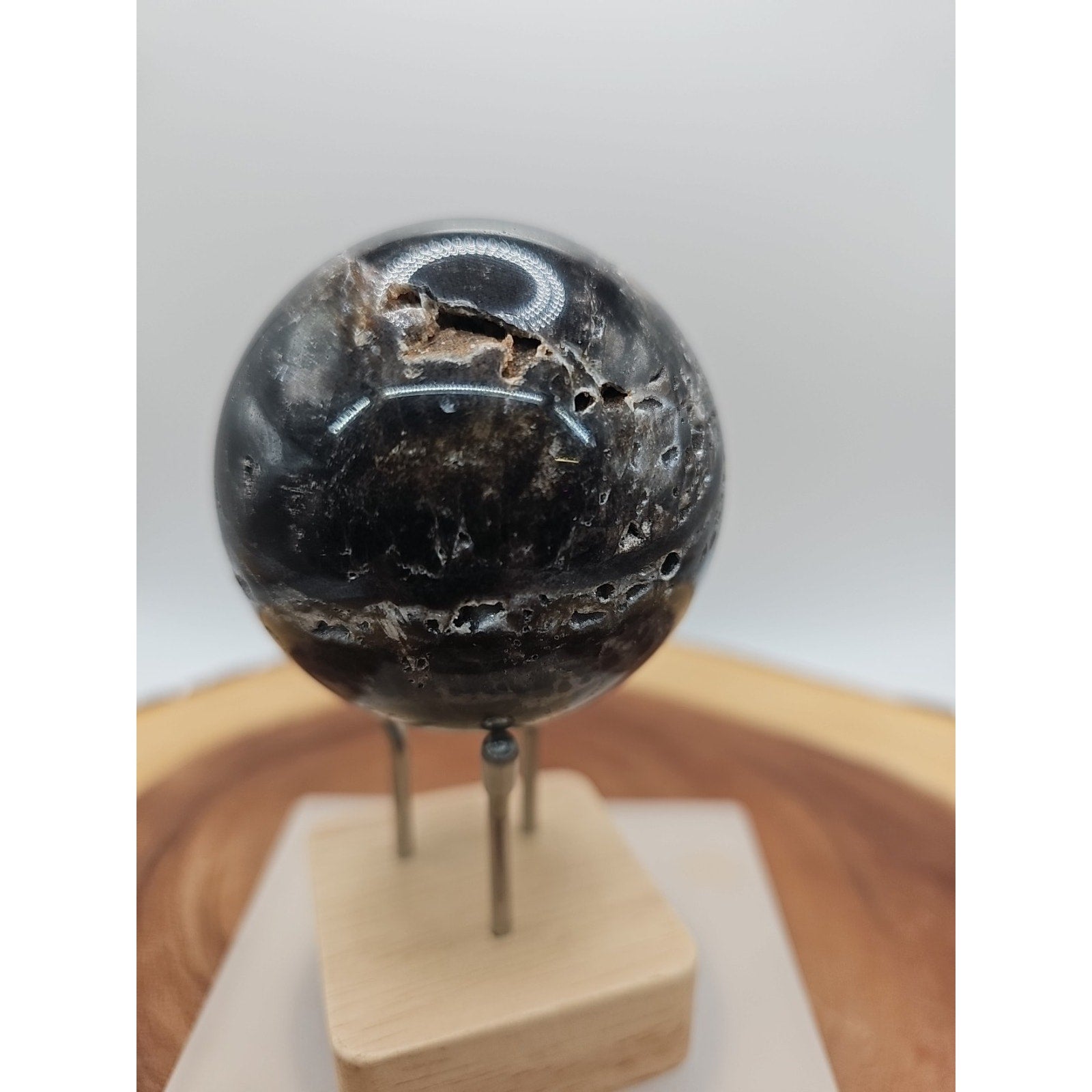 Ocean Jasper Crystal Sphere — 63mm with Display Stand | CrystalCloud Company by CrystalCloud Company