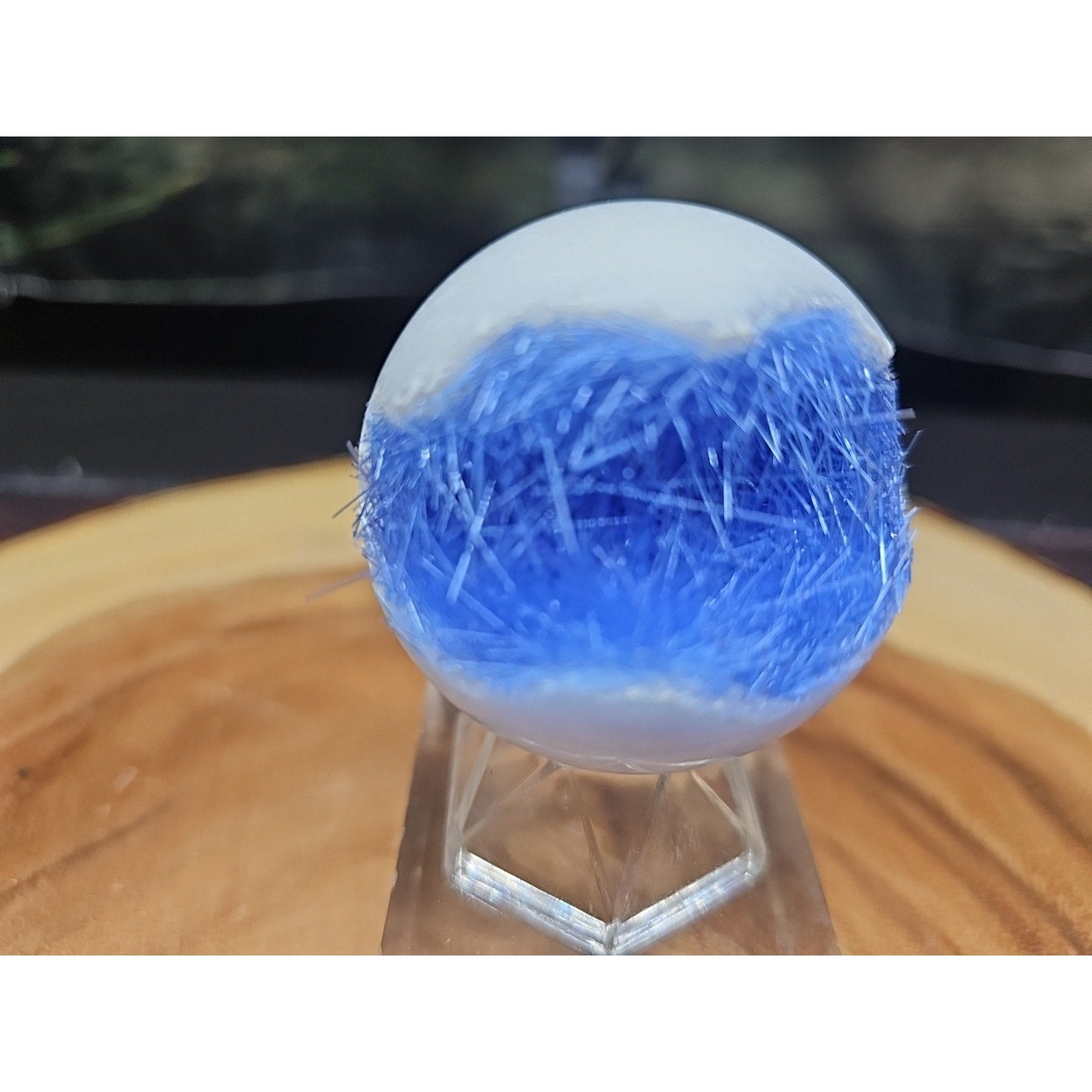 Magnesium phosphate Sphere W/Stand 154g 50mm by CrystalCloud Company