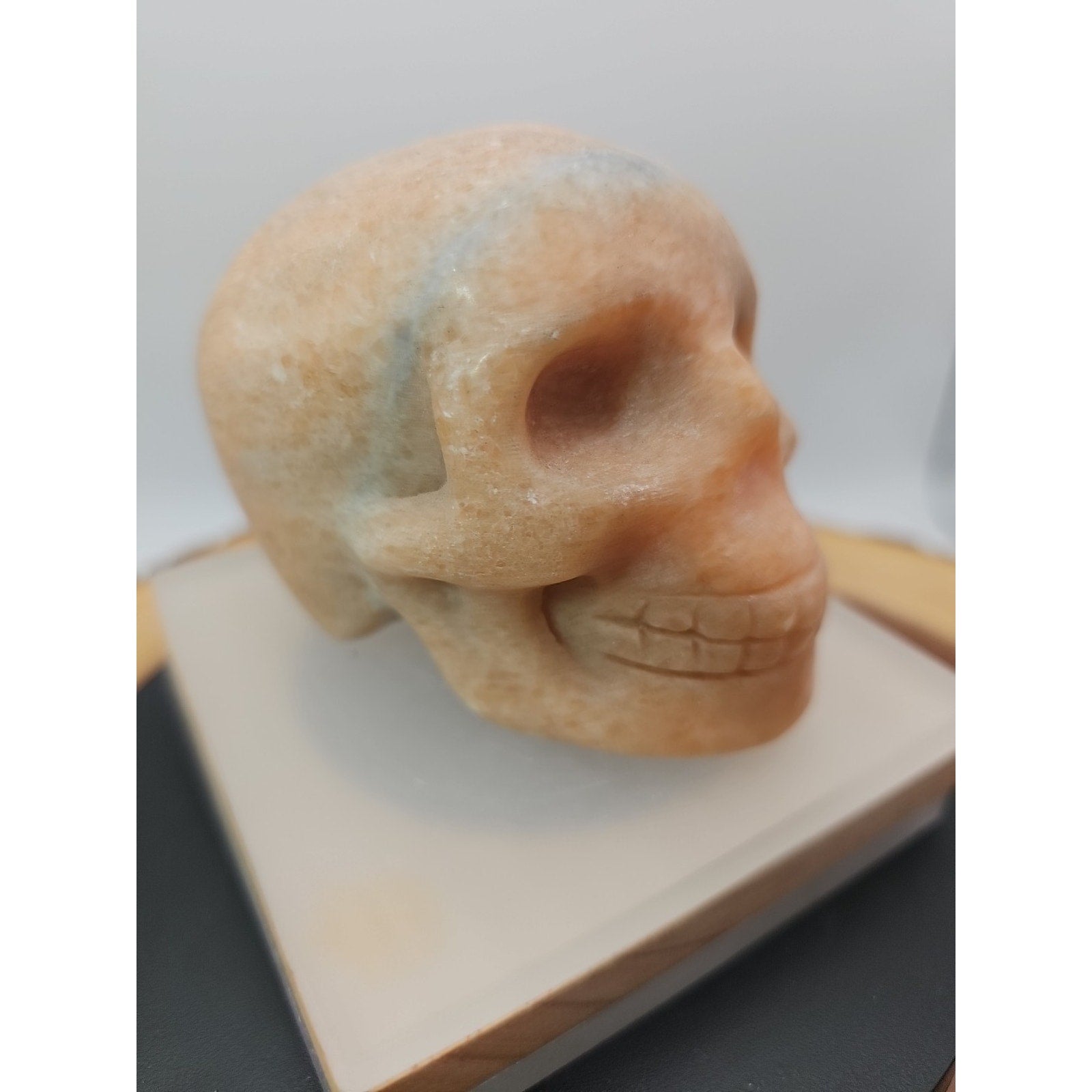 1.24lb Natural Jasper Calcite Skulls Crystal Carving Mixed Stones Healing by CrystalCloud Company