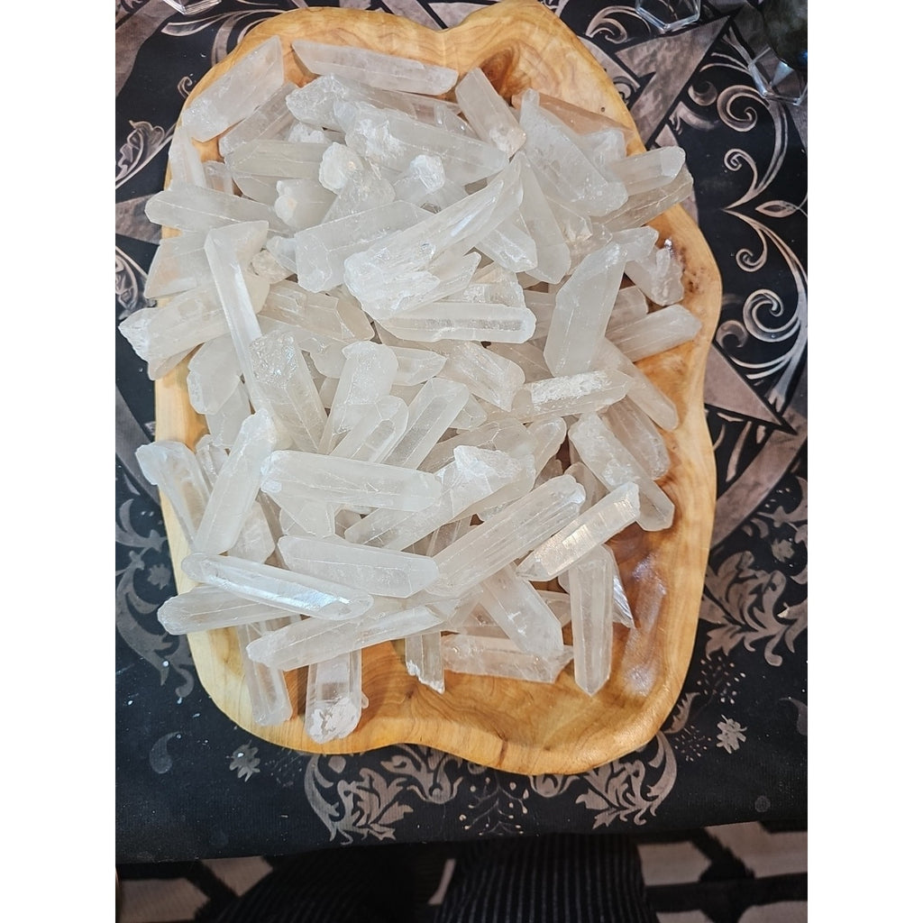 1lb Natural Clear Quartz Crystal Points Original Stones Brazil by CrystalCloud Company