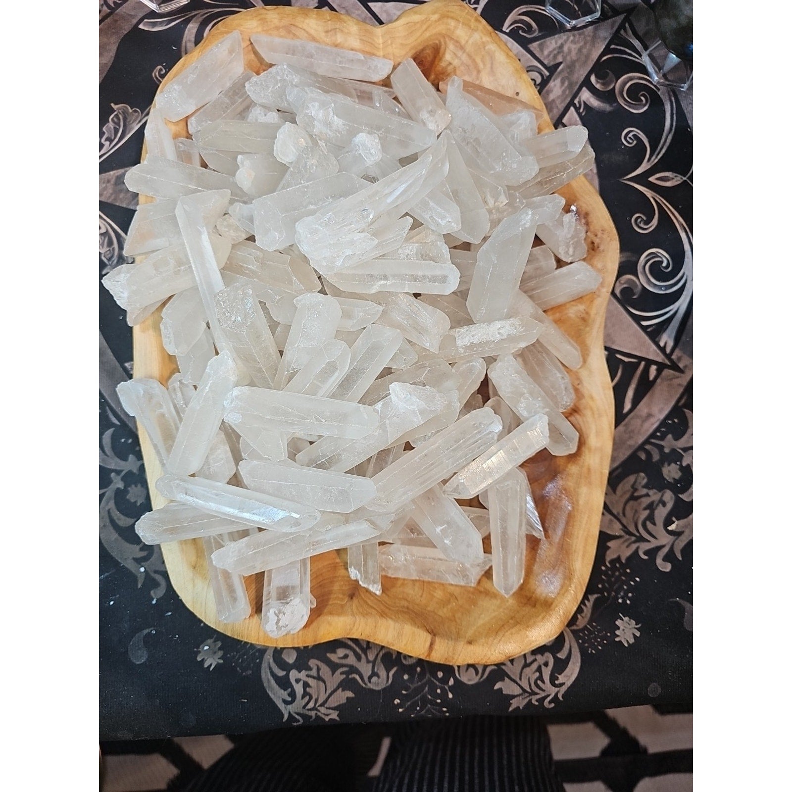 1lb Natural Clear Quartz Crystal Points Original Stones Brazil by CrystalCloud Company