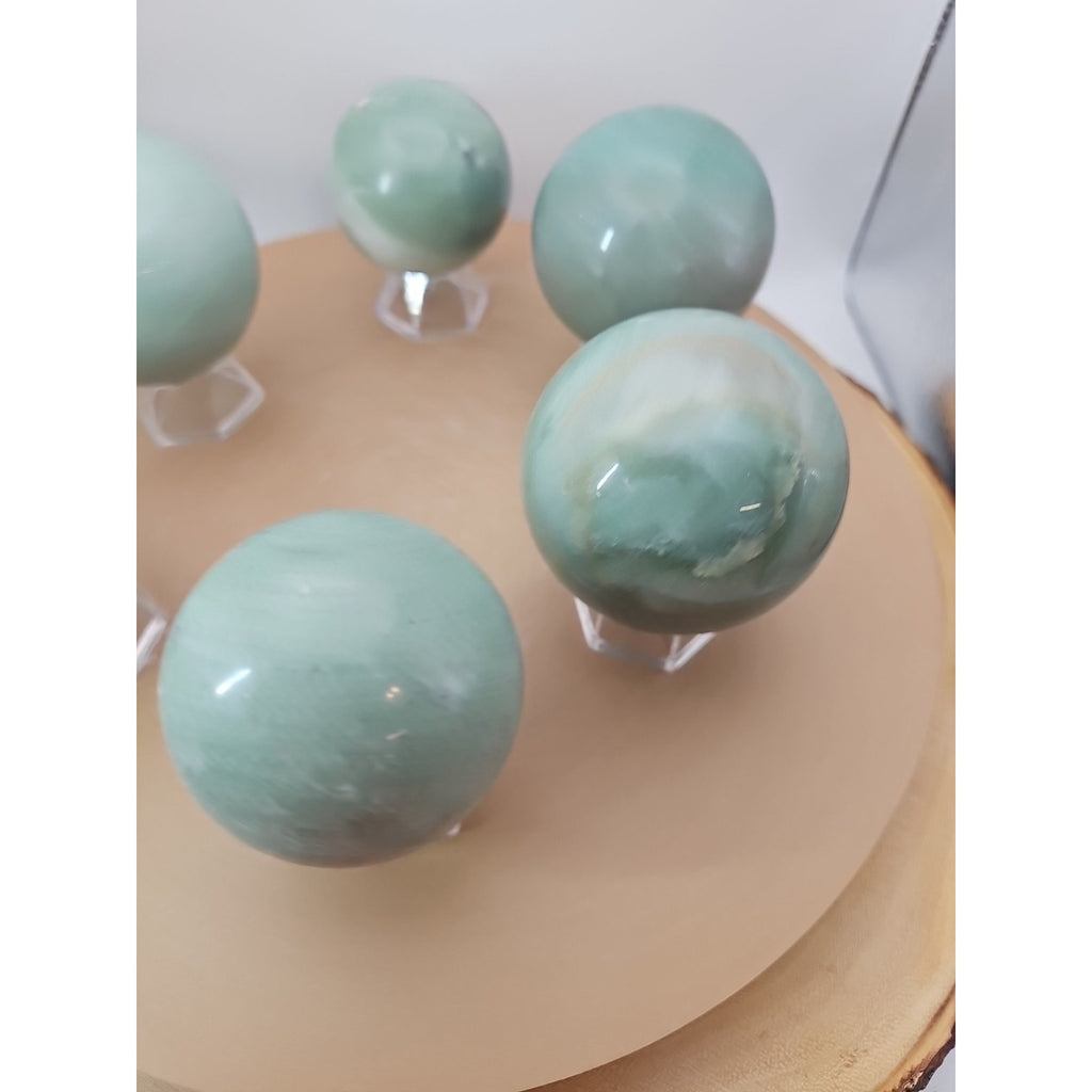 5.26LB 6Pcs A Set Of Natural Quartz Crystal Jasper Sphere Ball Polished Healing by CrystalCloud Company