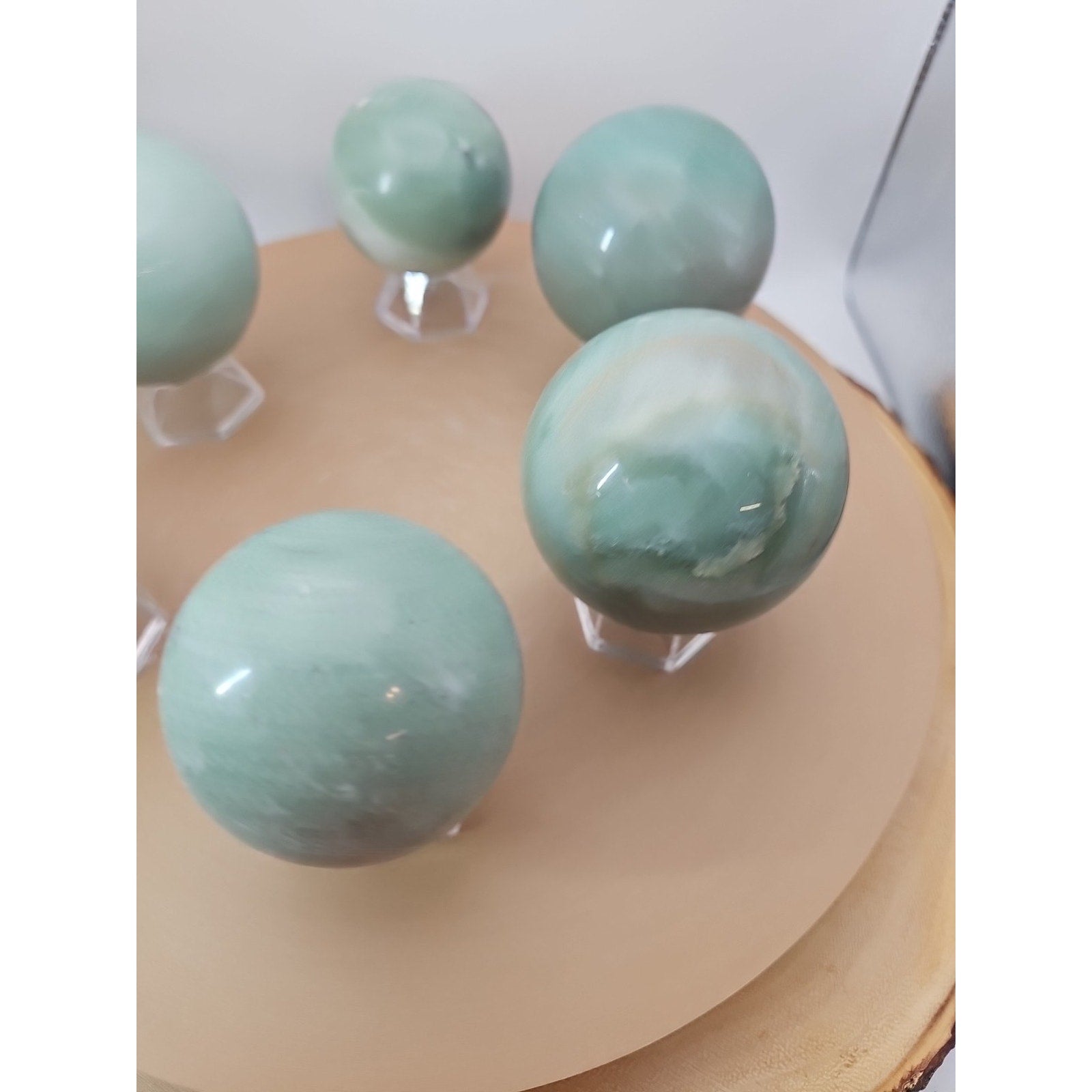 5.26LB 6Pcs A Set Of Natural Quartz Crystal Jasper Sphere Ball Polished Healing by CrystalCloud Company