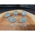 Quartz Pyrite Clusters Mineral 60-65 gr Each W/stand by CrystalCloud Company