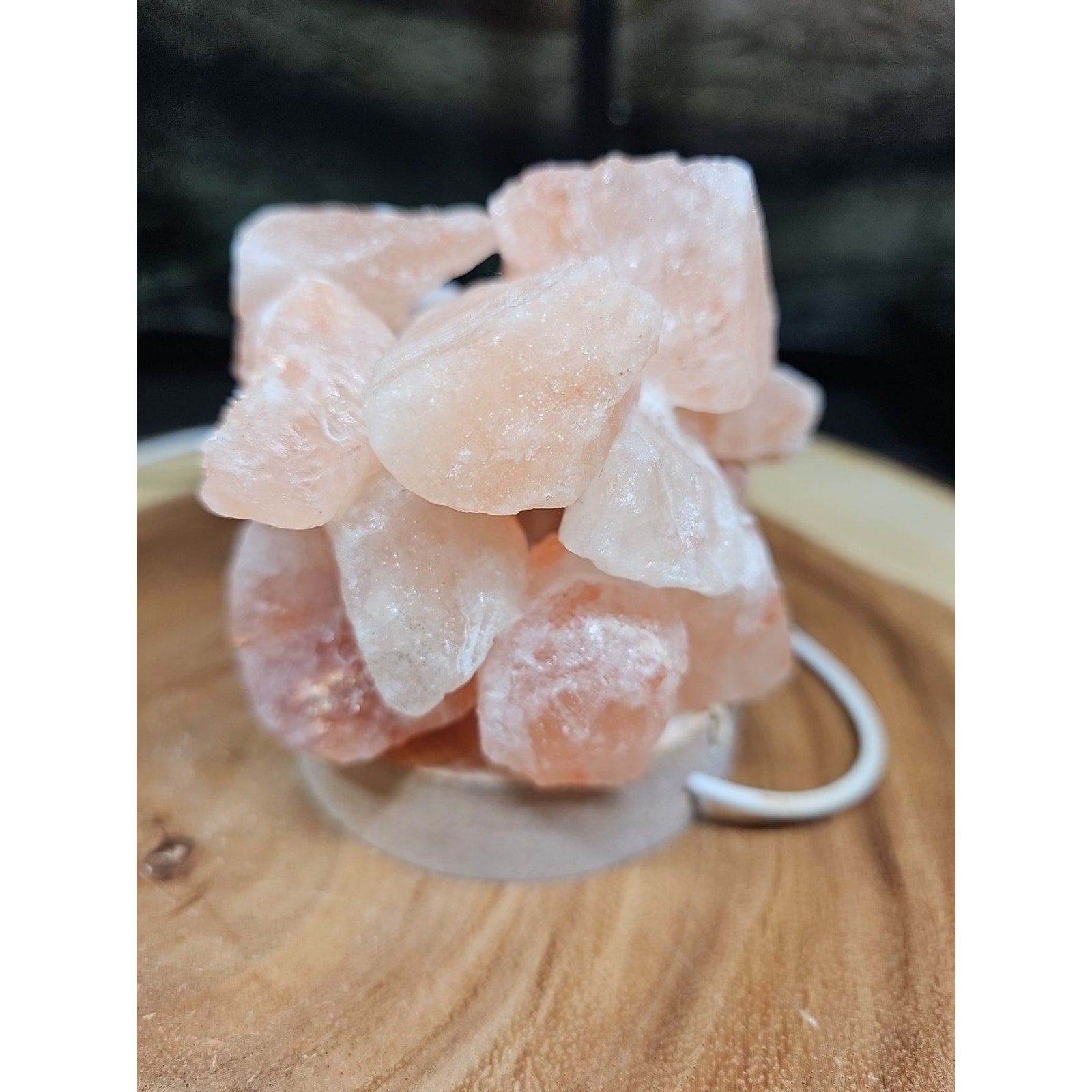 Himalayan sea salt lamp Handmade by CrystalCloud Company