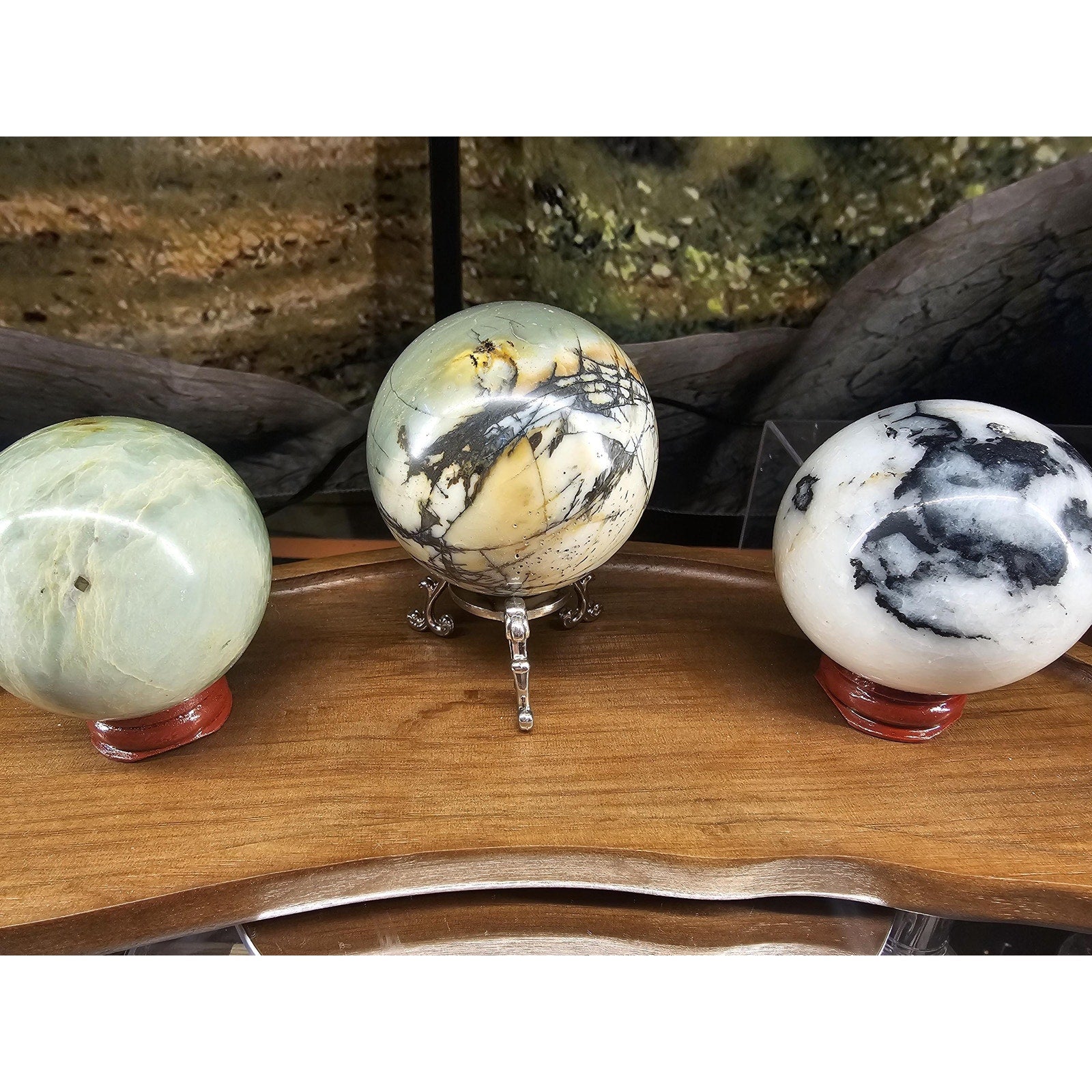 Ocean jasper spheres 60mm+ by CrystalCloud Company