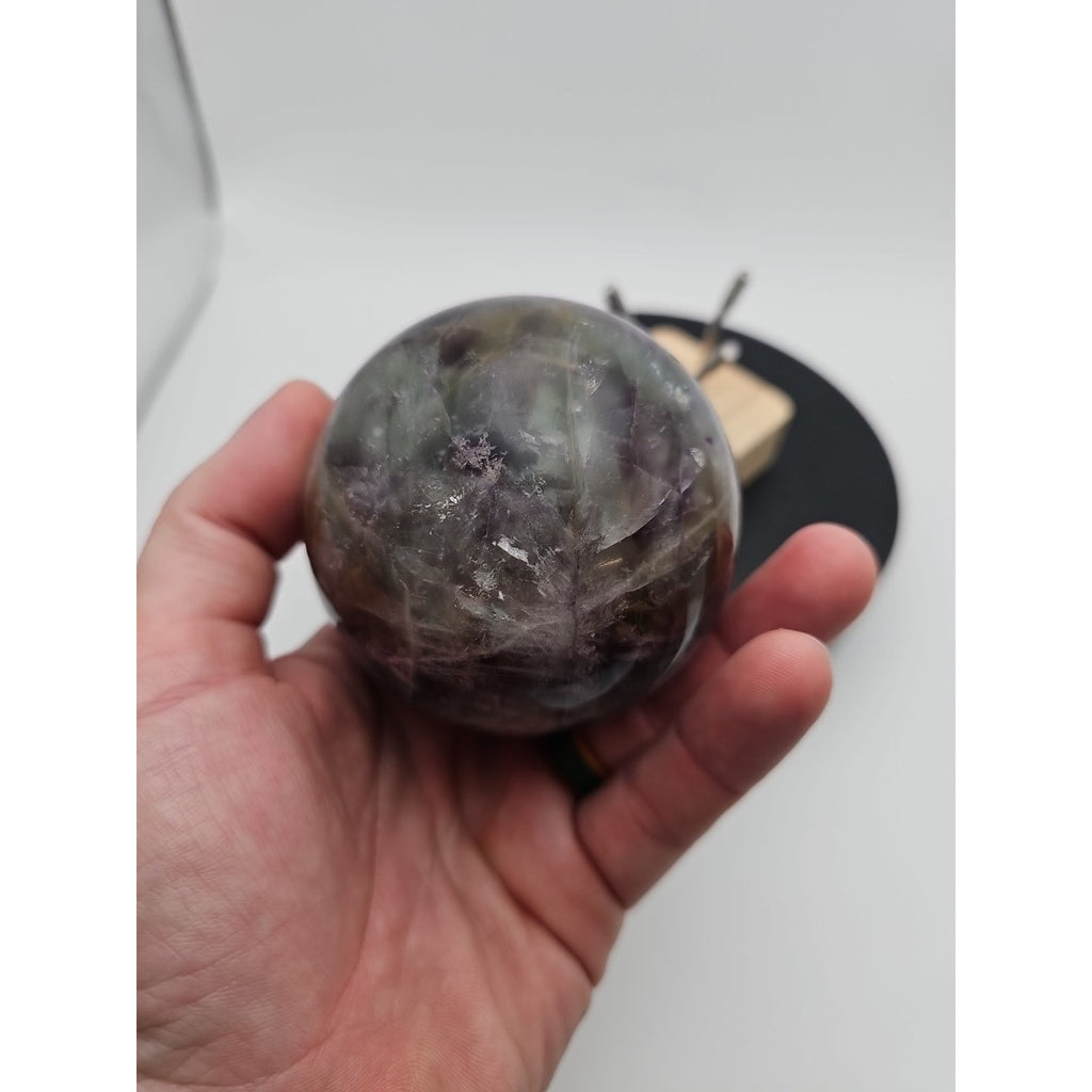 1.5LB Natural Colorful Fluorite Ball Quartz Crystal Energy Sphere crystal by CrystalCloud Company