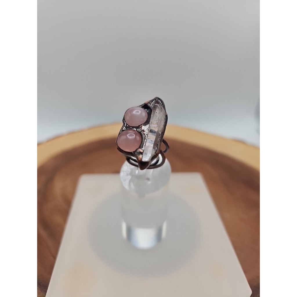 Adjustable Quartz Crystal Ring by CrystalCloud Company