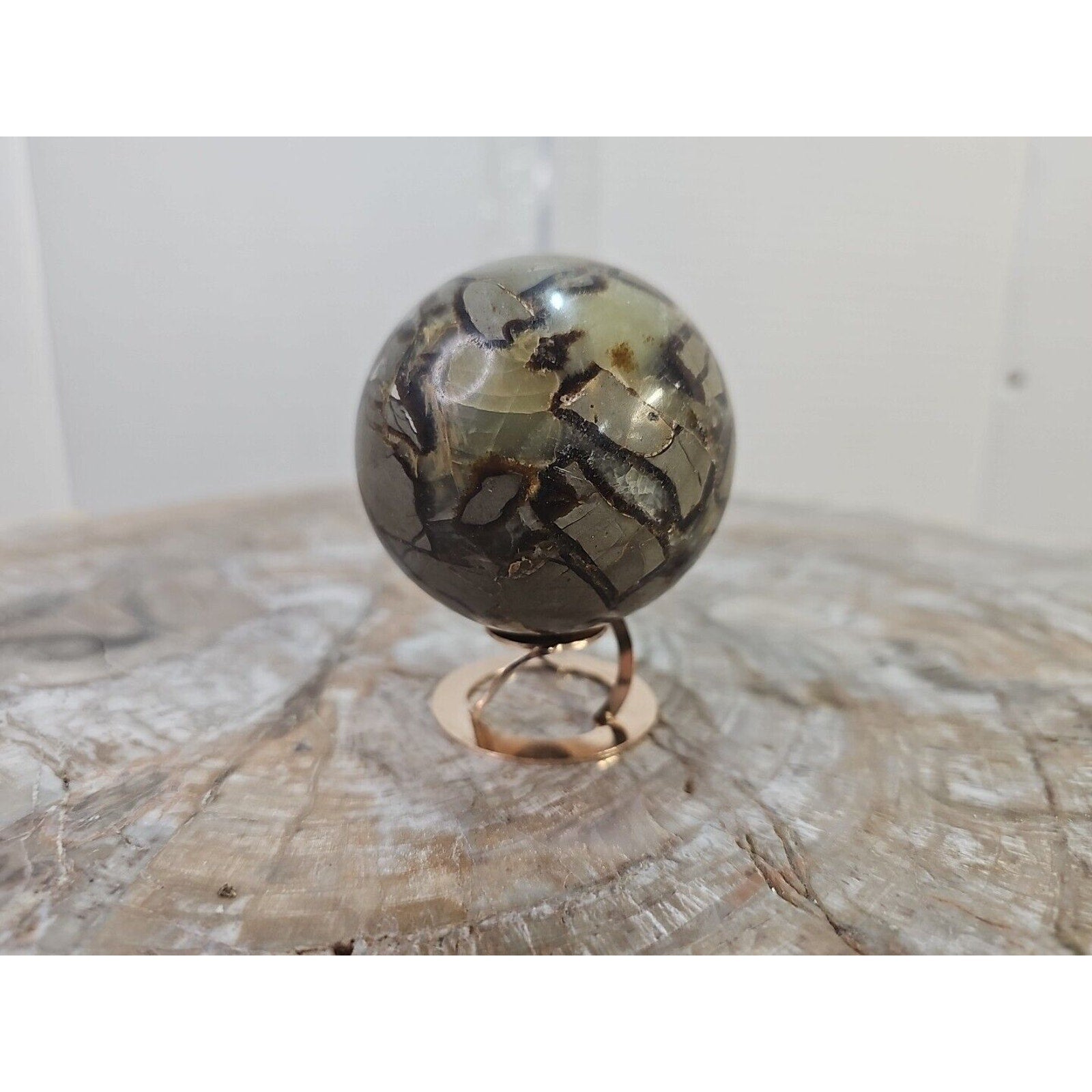1pcs 241g Natural Septarian Sphere Crystal Healing Energy by CrystalCloud Company