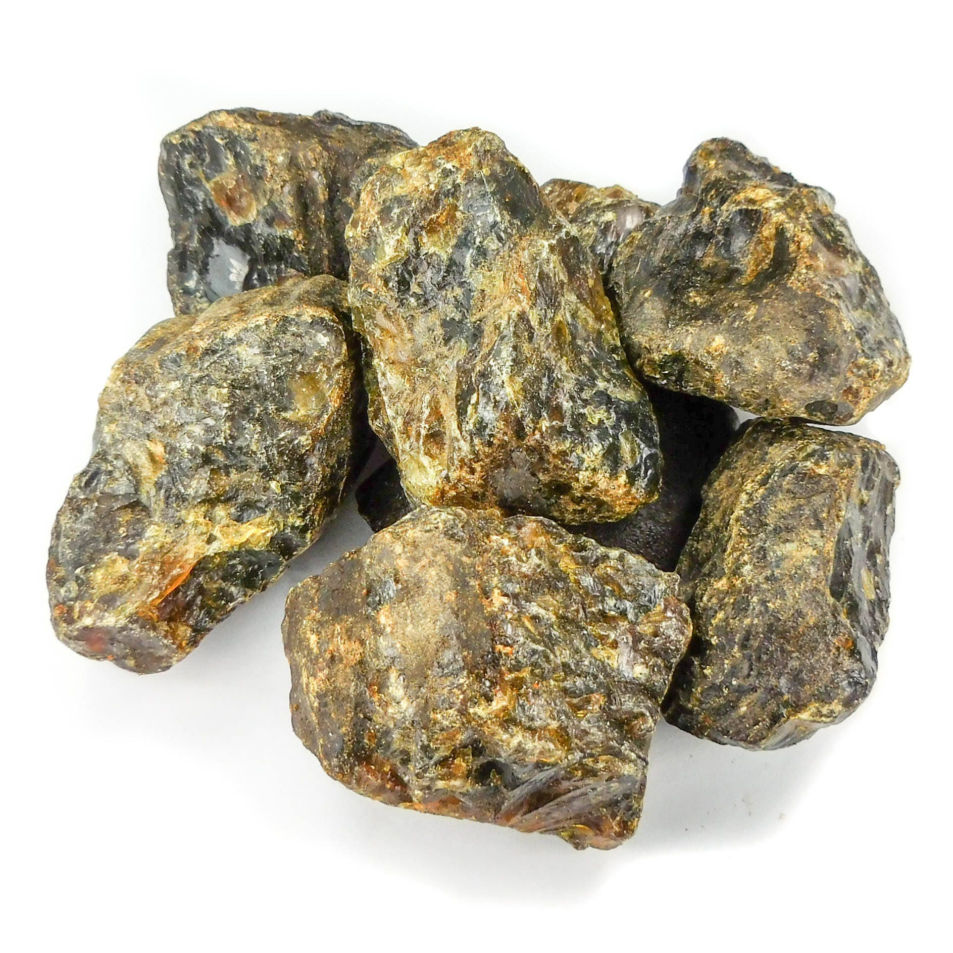 Black Amber Fossilized Tree Resin Mixed Sizes Rough Raw Stones (By The Piece or Pound)(UV Reactive) Wholesale by Amazing Crystals