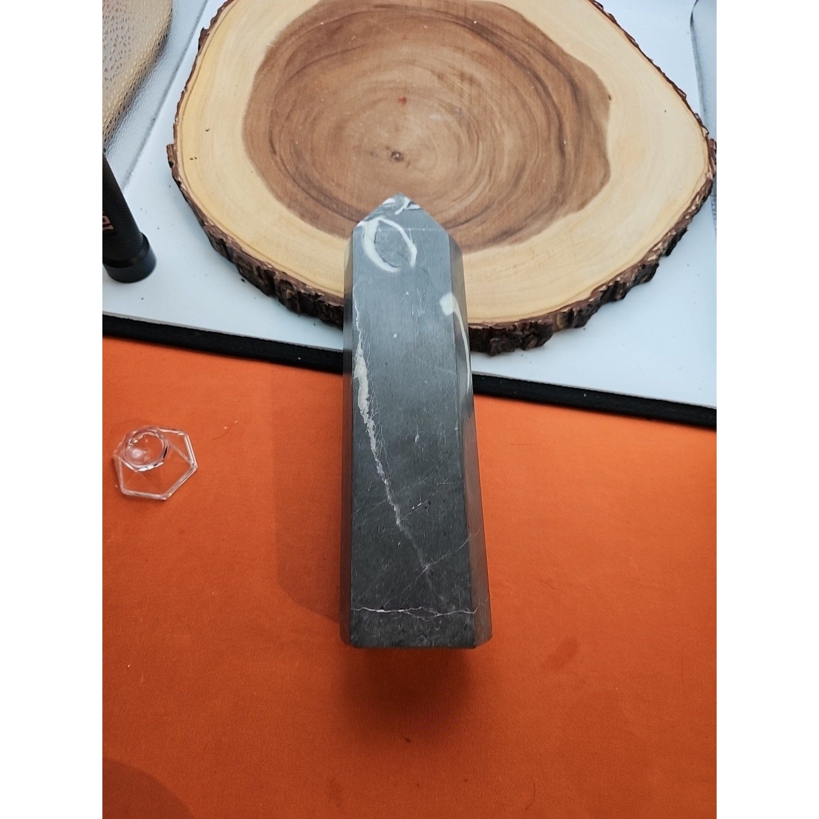 3.14lb 1000 Eye Jasper Quartz Tower 9in Tall Has Chip On Top by CrystalCloud Company
