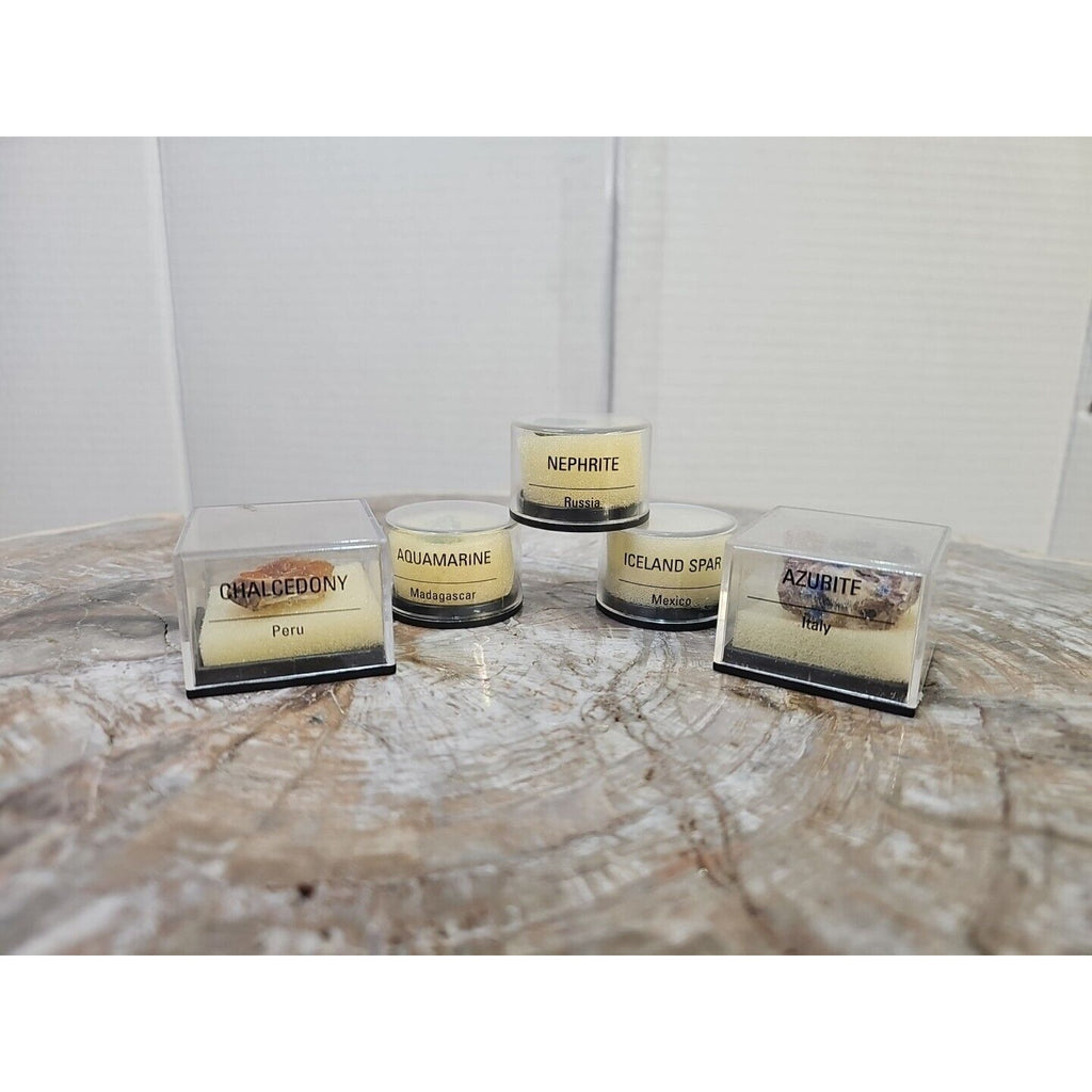 5pcs Micro Mineral Collectibles by CrystalCloud Company