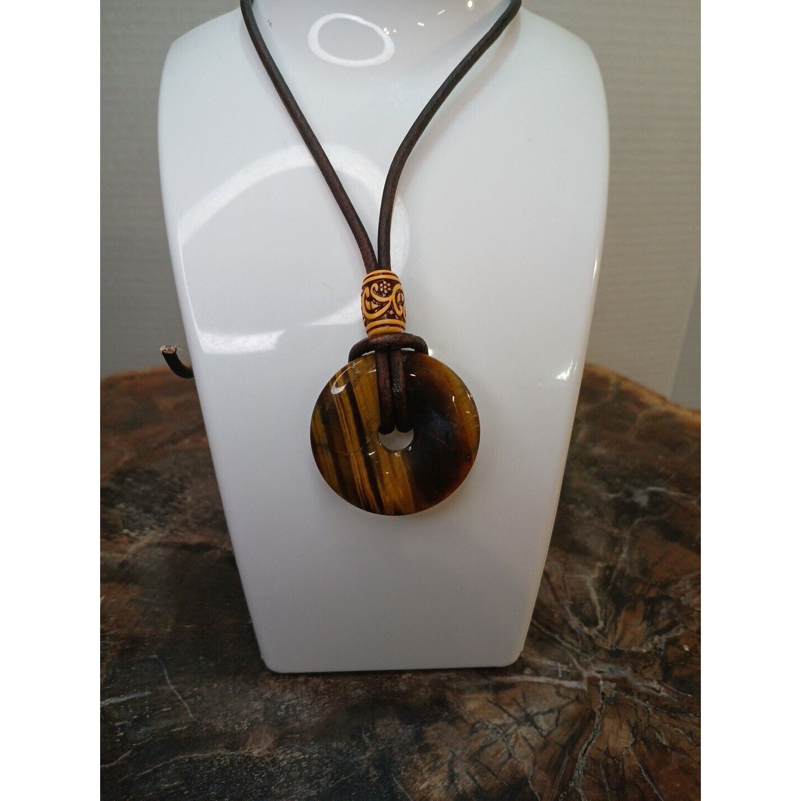 Tiger Eye Necklace Handmade by CrystalCloudCompany