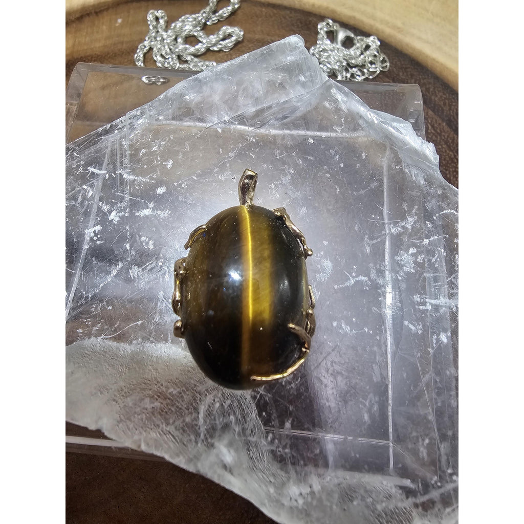 Tigers Eye Pendant by CrystalCloud Company
