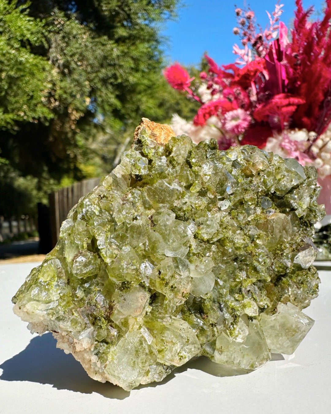 Epidote Quartz Cluster by Baltic Mermaid