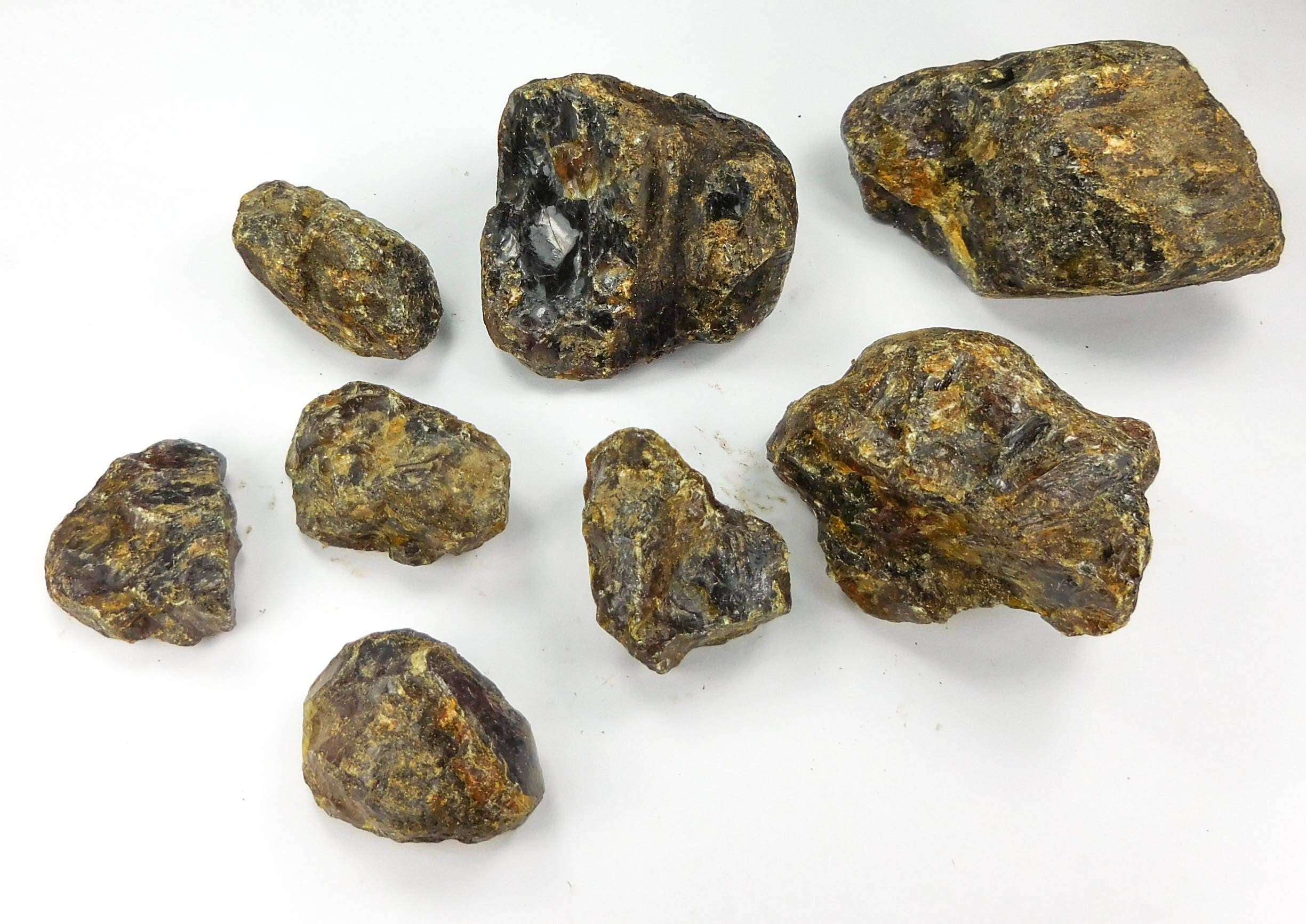 Black Amber Fossilized Tree Resin Mixed Sizes Rough Raw Stones (By The Piece or Pound)(UV Reactive) Wholesale by Amazing Crystals