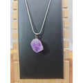 Amethyst necklace sterling silver 925 Chain by CrystalCloud Company