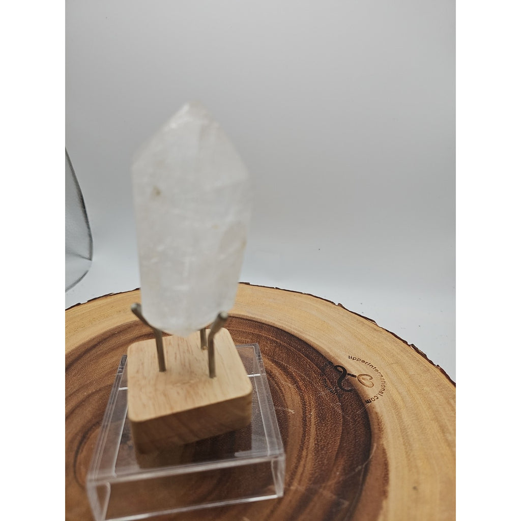 Quartz Crystal Point .49lb With Stand by CrystalCloud Company