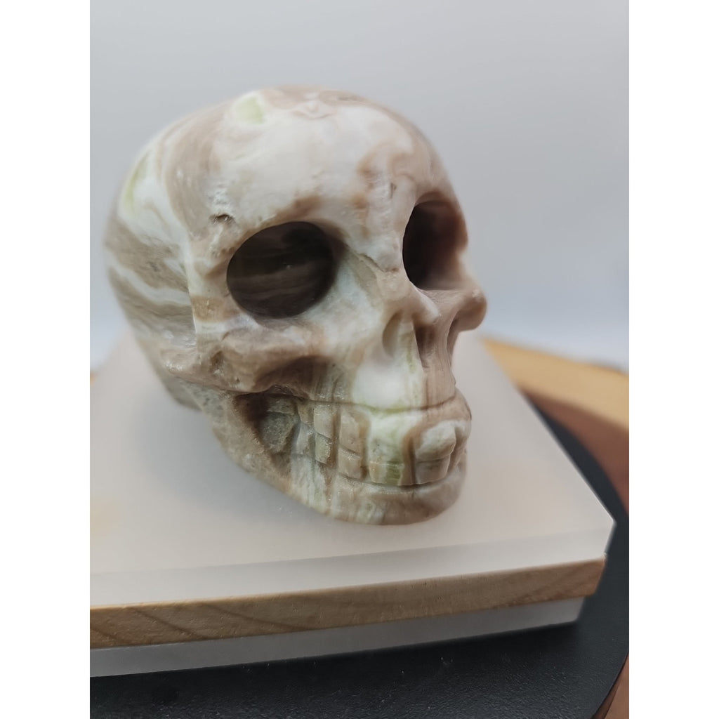 .89lb Natural Jasper Calcite Skulls Crystal Carving Mixed Stones Healing by CrystalCloud Company