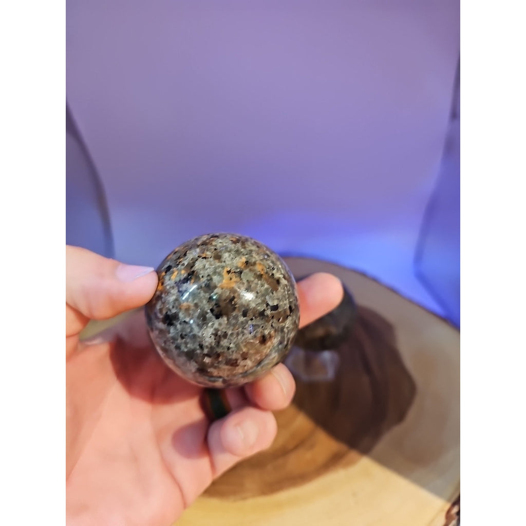 Yooperlite Stone Sphere 55mm 1 Each by CrystalCloud Company